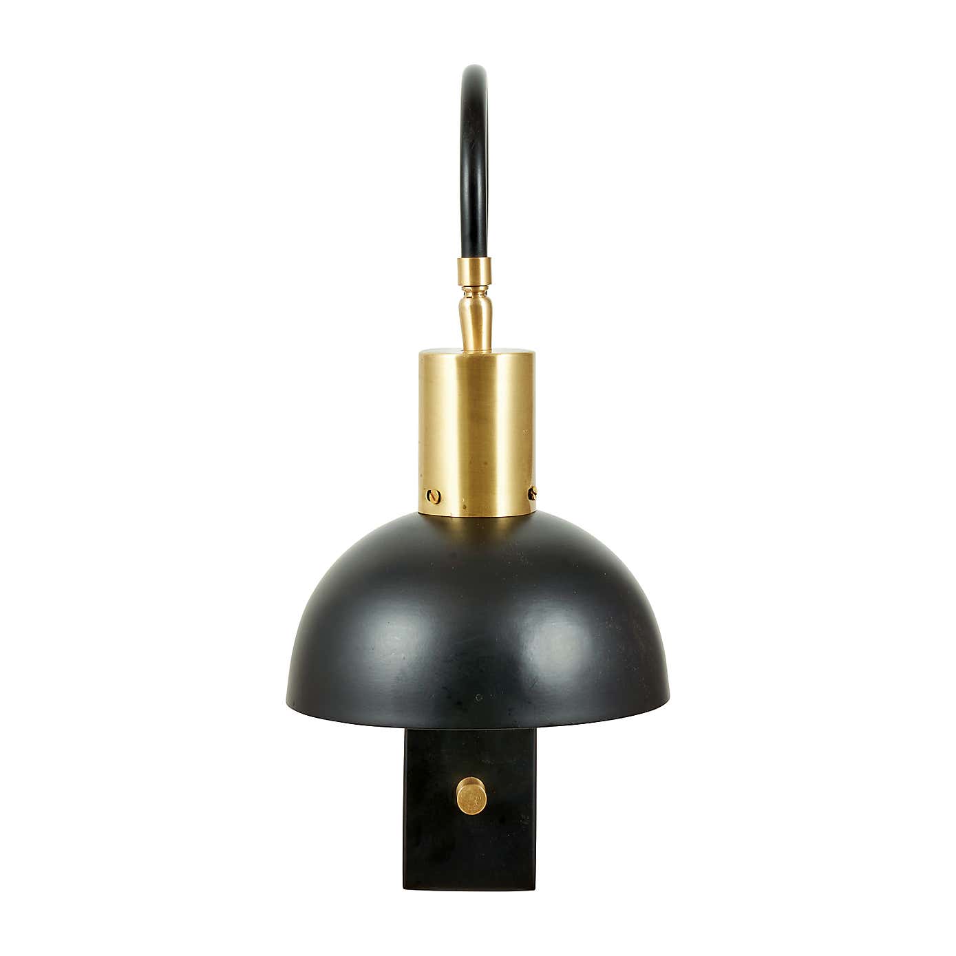 Mayfair Matt Black Domed Task Wall Light