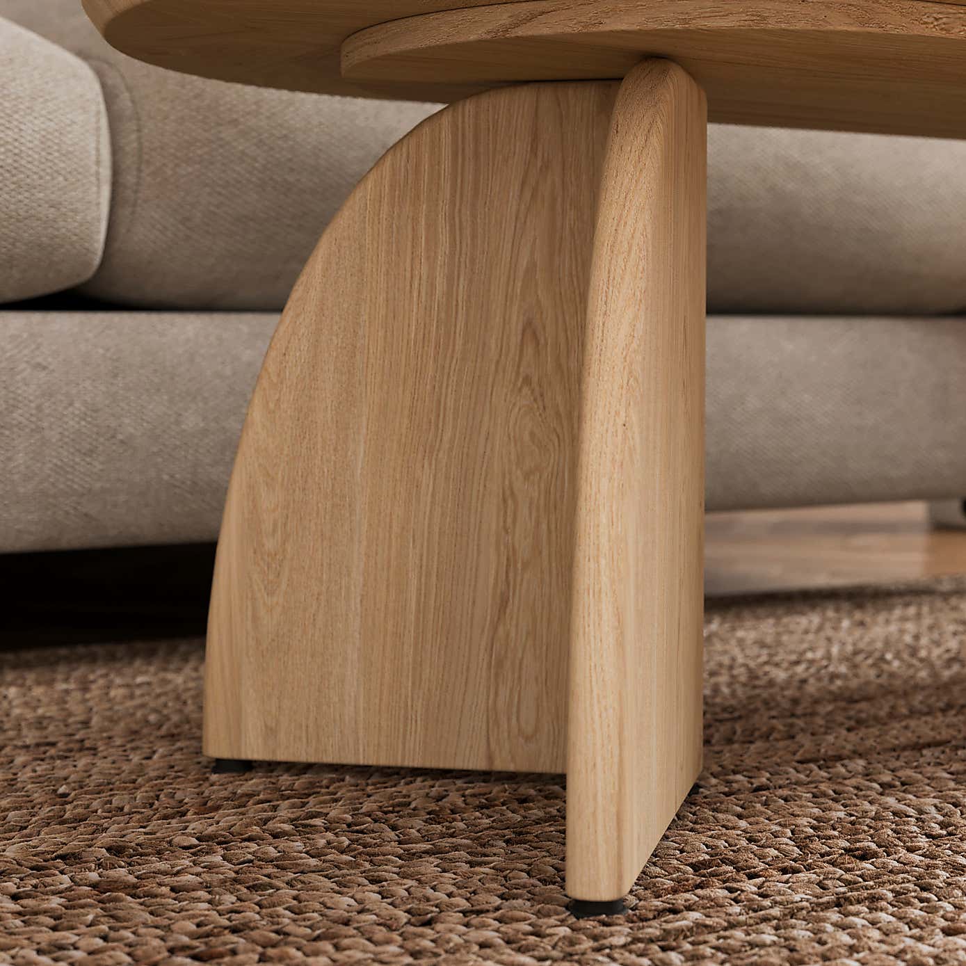 Effy Coffee Table, Natural Wood Effect