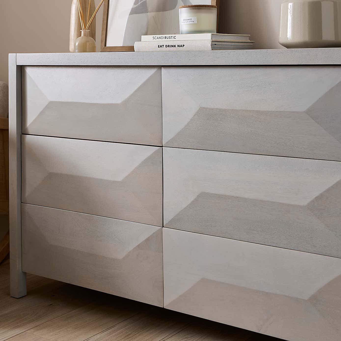 Watkins 6 Drawer Chest, Mango Wood