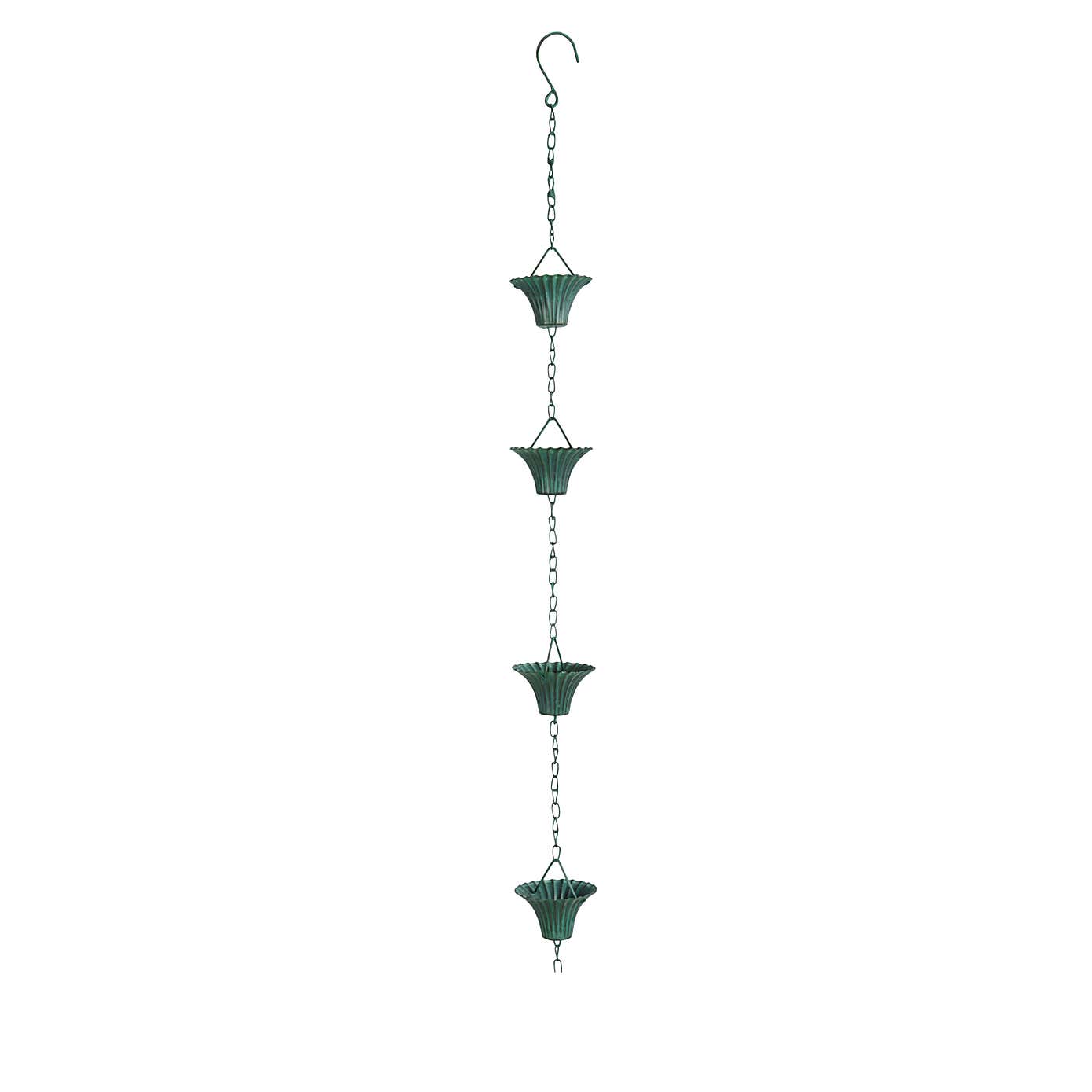 Fallen Fruits Verdigris Rain Chain