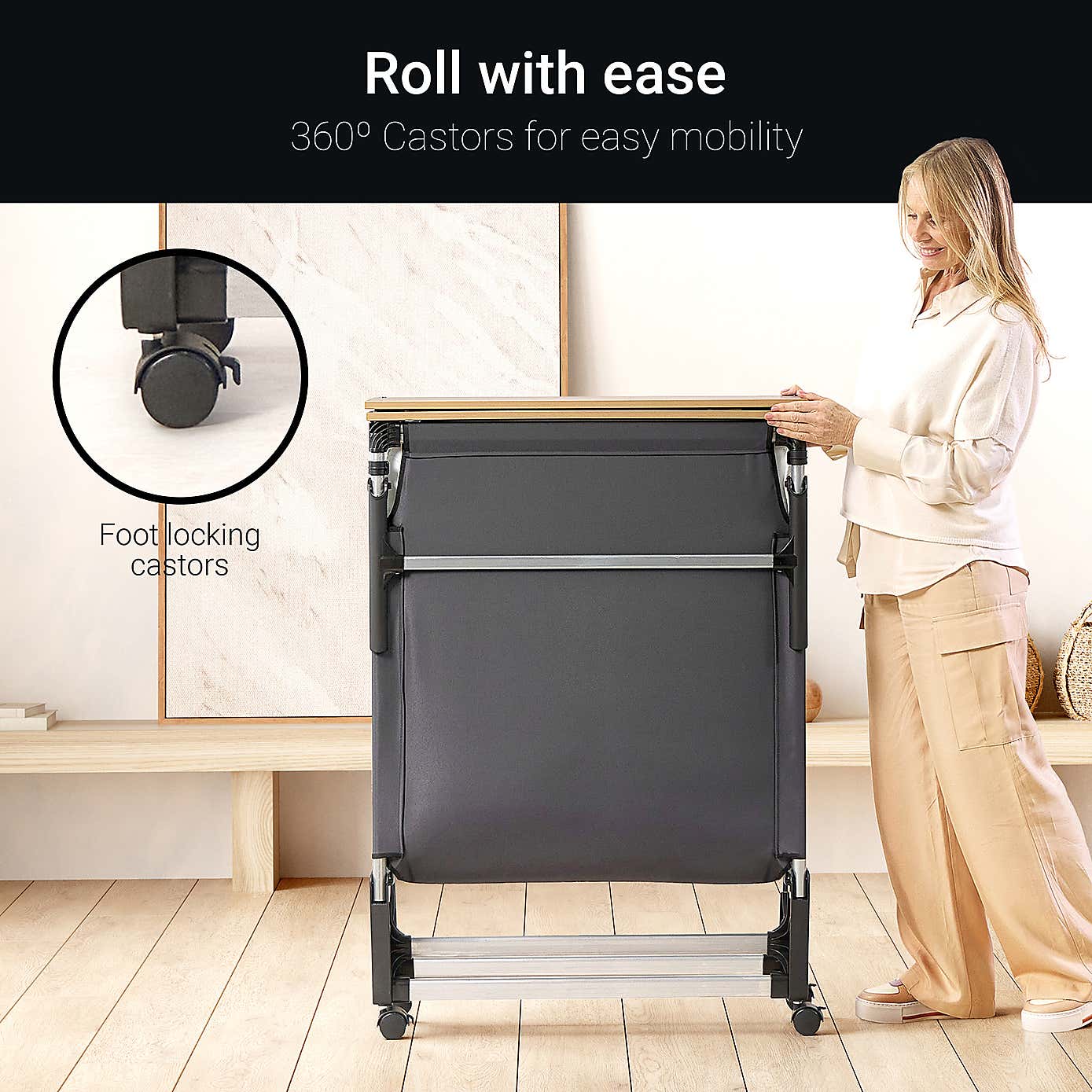 Jay-Be Grand Folding Bed with e-Pocket Tufted Mattress