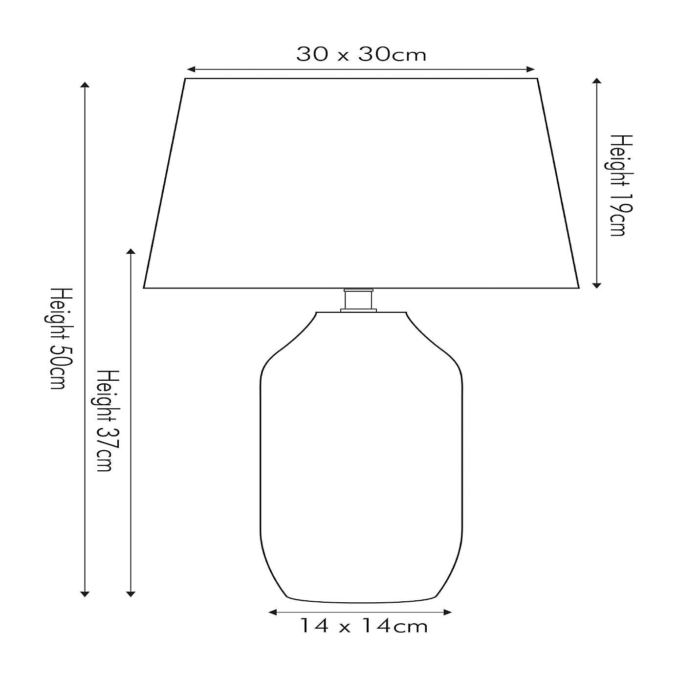 Nova Textured Ceramic Table Lamp