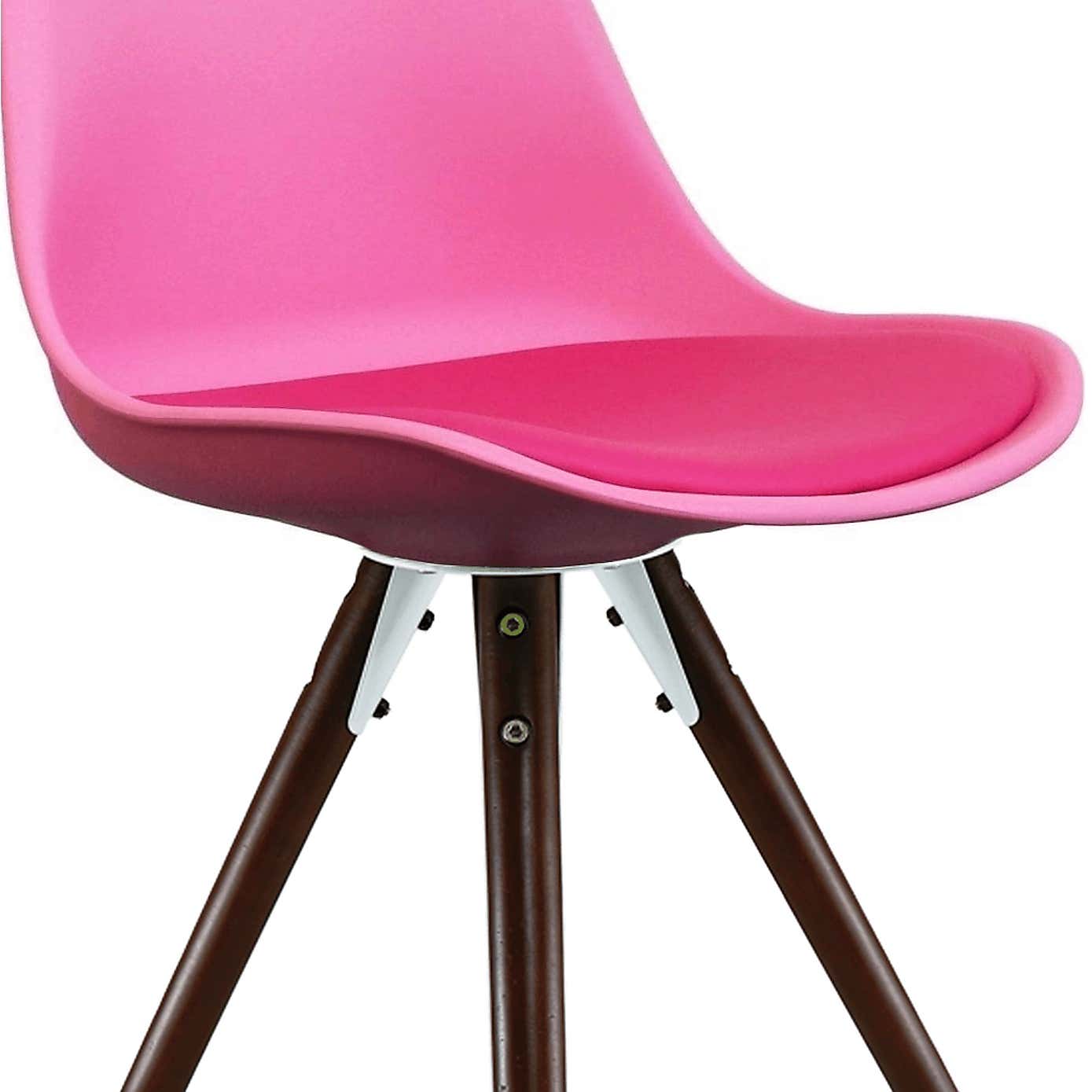 Fusion Living Soho Plastic Dining Chair with Pyramid Legs