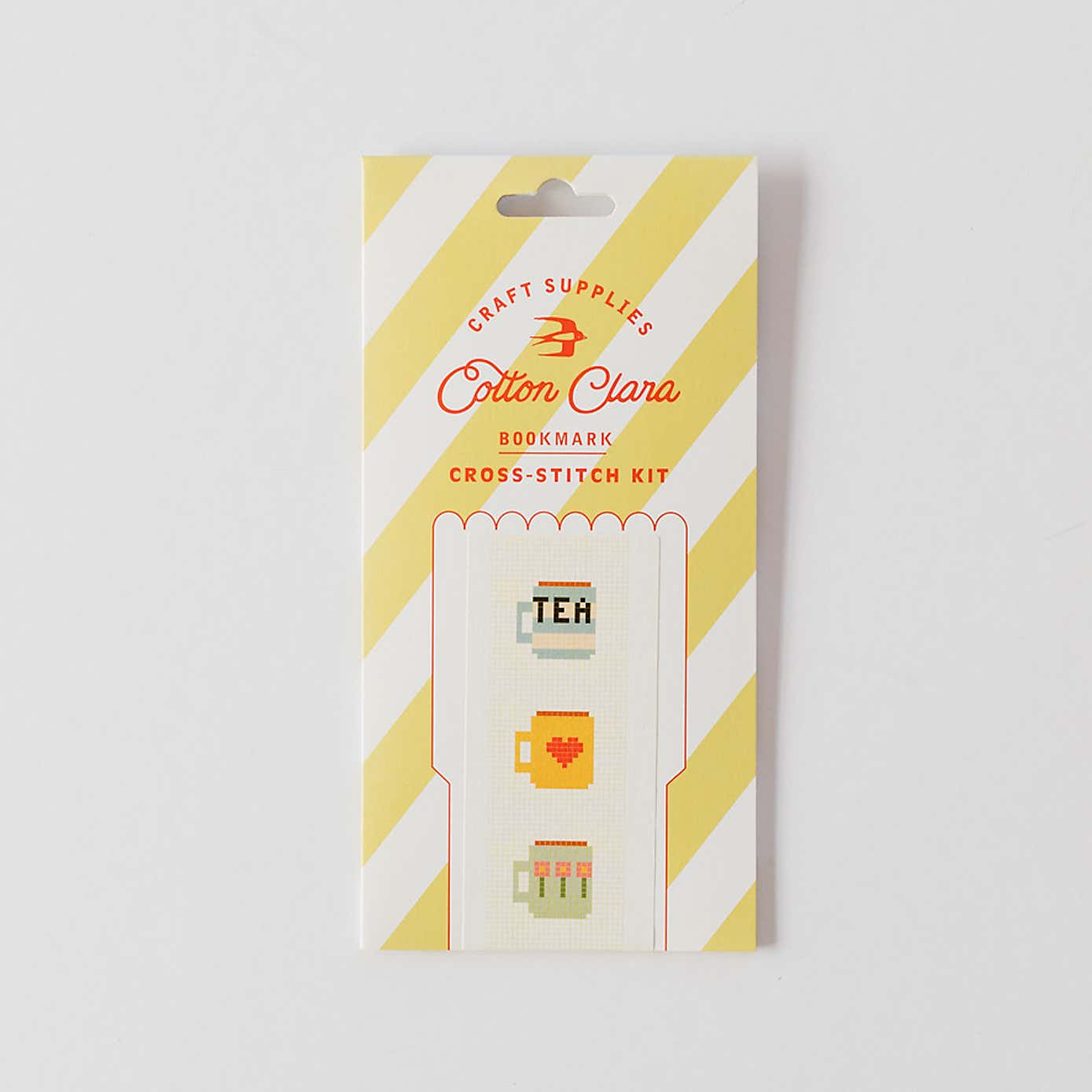 Cotton Clara Mugs Bookmark Cross Stitch Kit