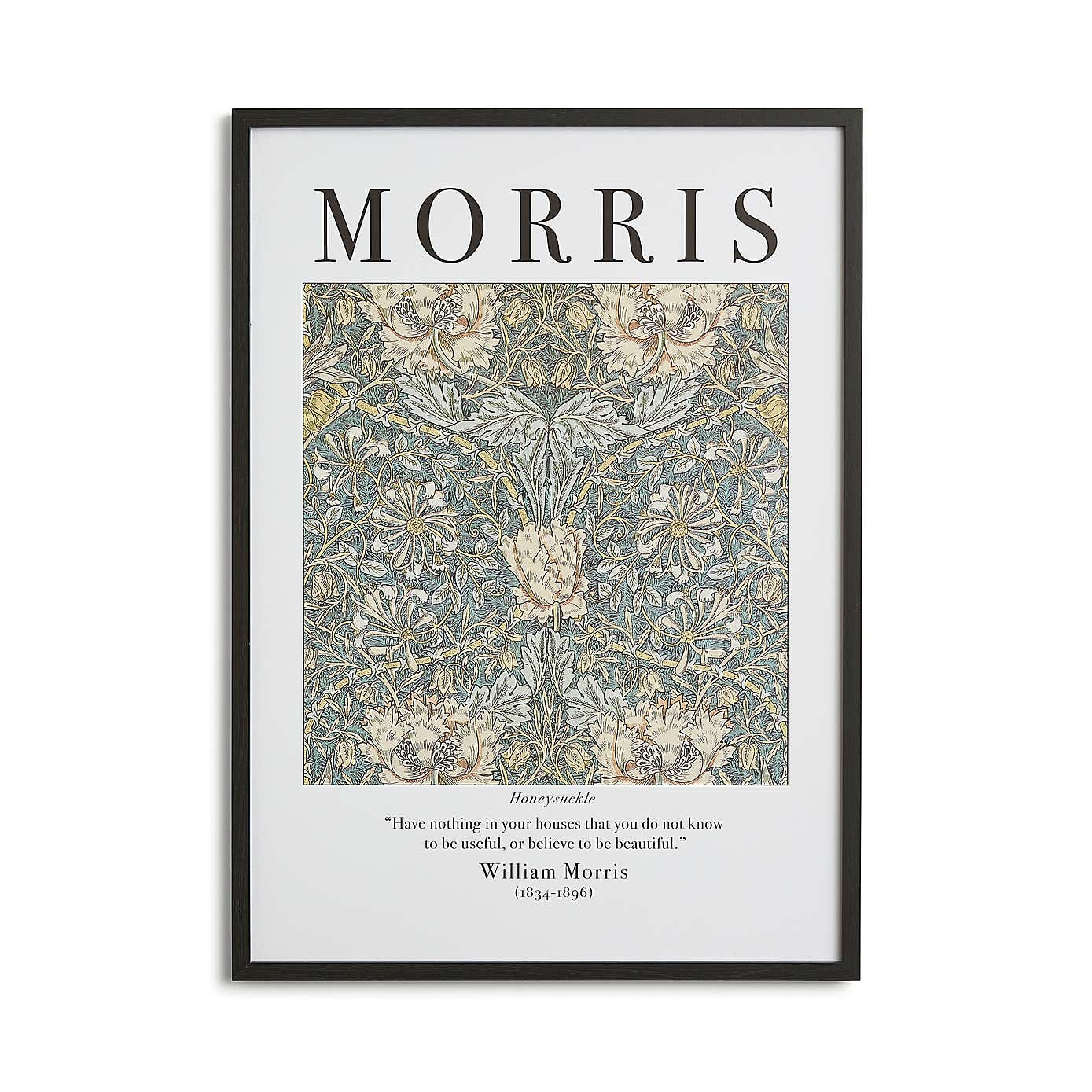 Honeysuckle by William Morris Framed Print