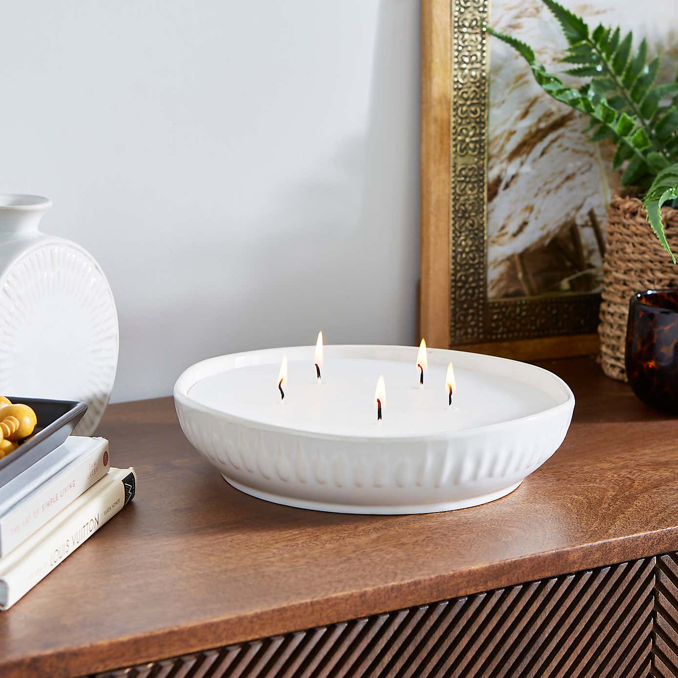 Global Zen Fig & Cedarwood Round Multi Wick Candle