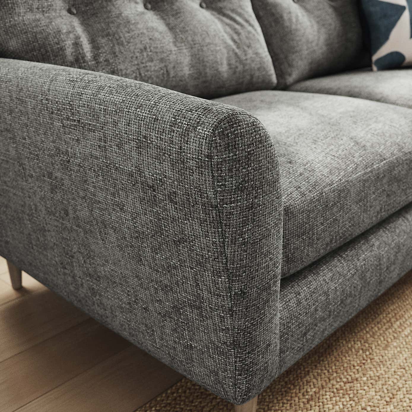 Sven Chunky Chenille 3 Seater Sofa