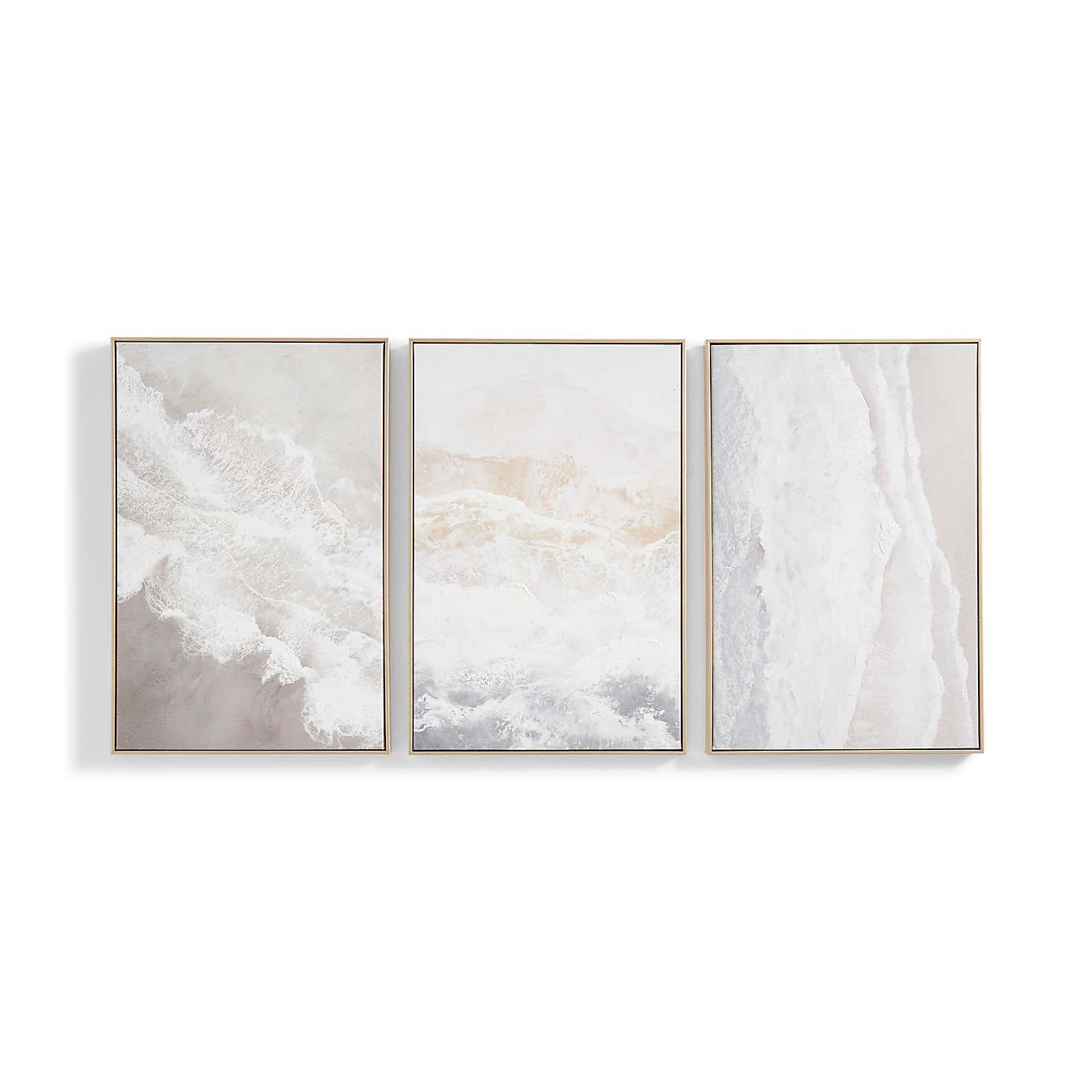 Set of 3 Rising Tide Framed Canvases