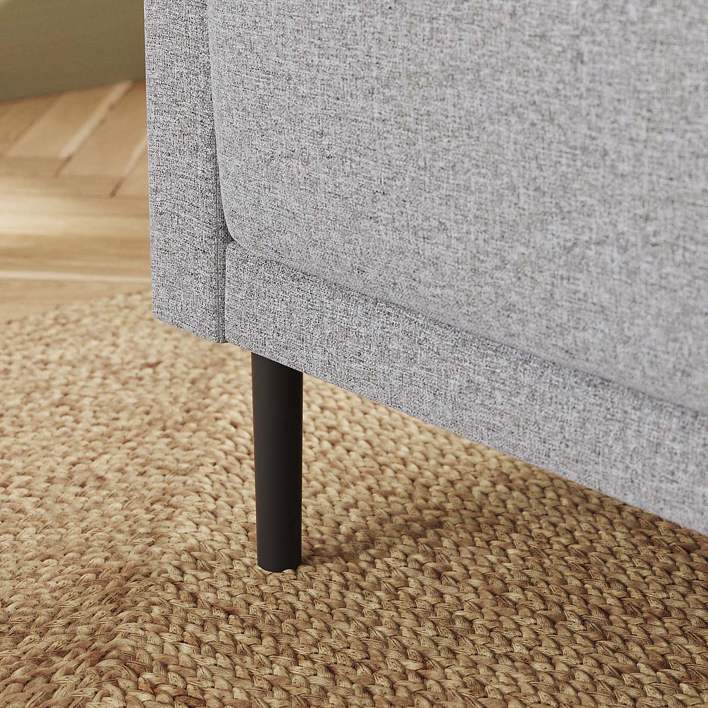 Mae Corner Dining Bench, Textured Weave