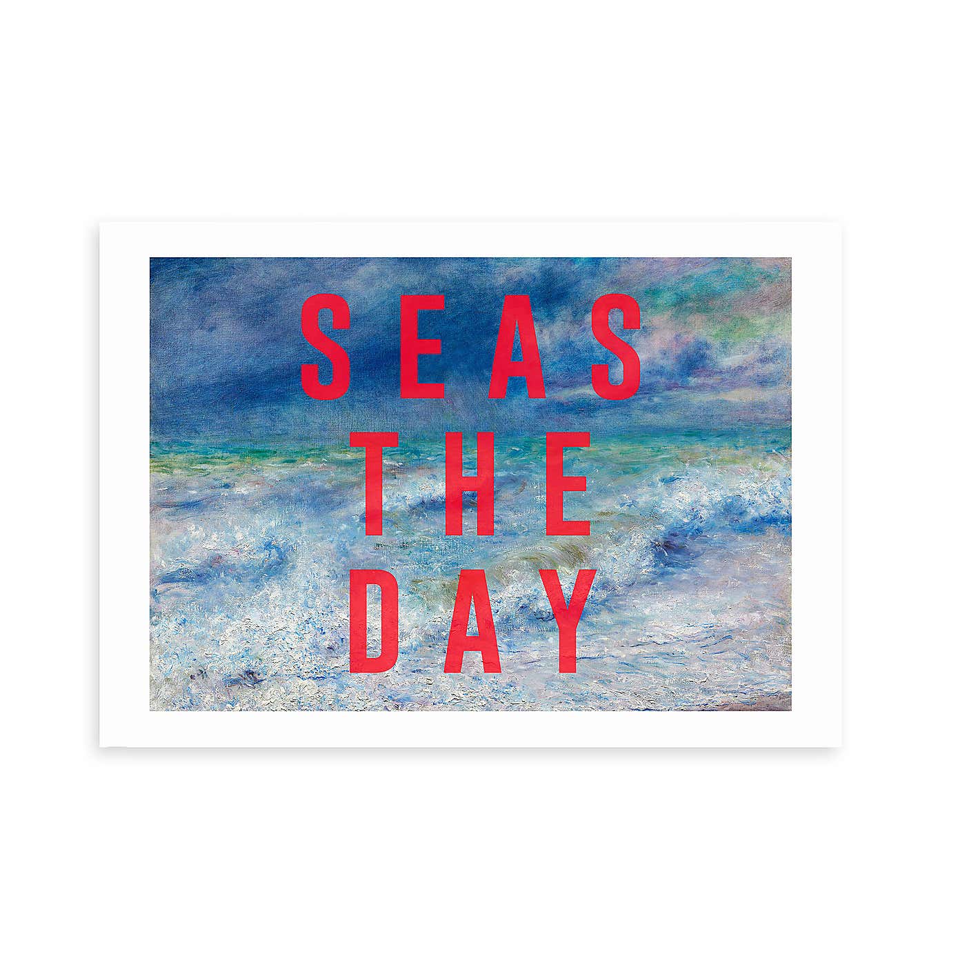 East End Prints Seas The Day Framed Print