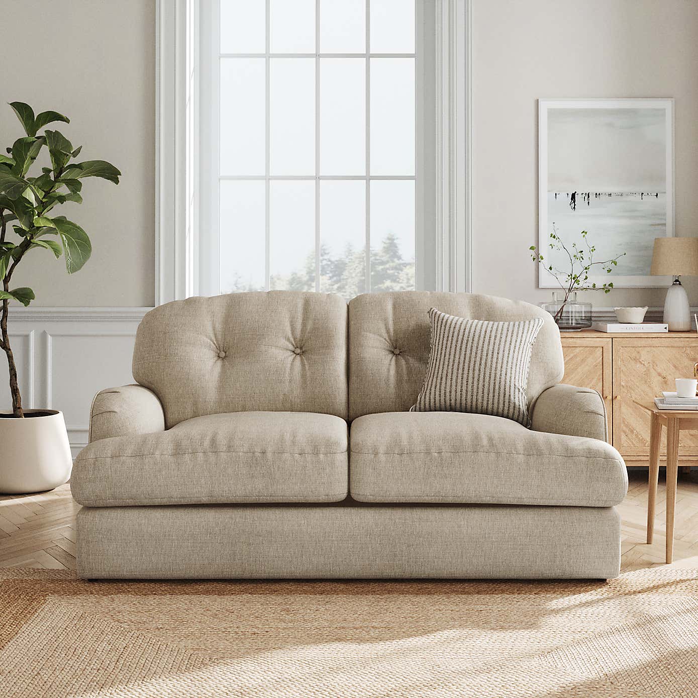 Slub Faux Linen Fabric Sample