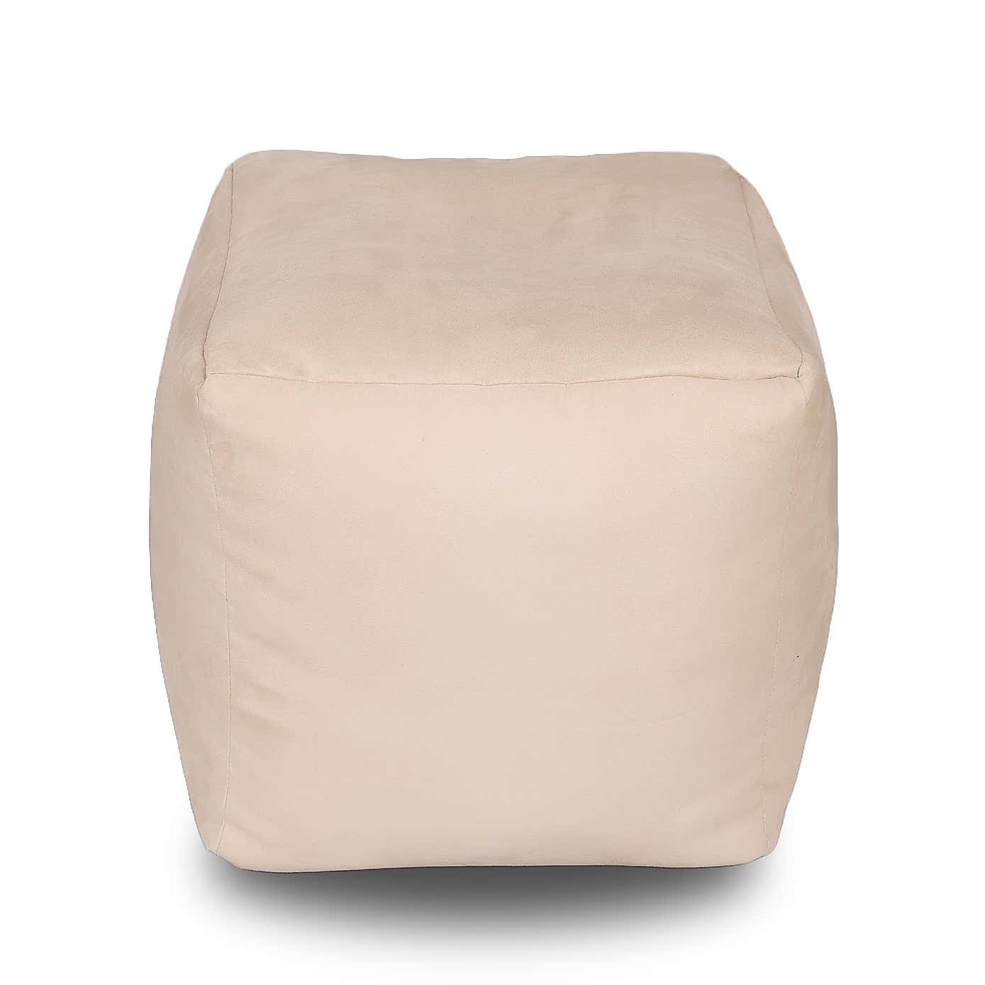 Kaikoo Brushed Faux Suede Beanbag Cube