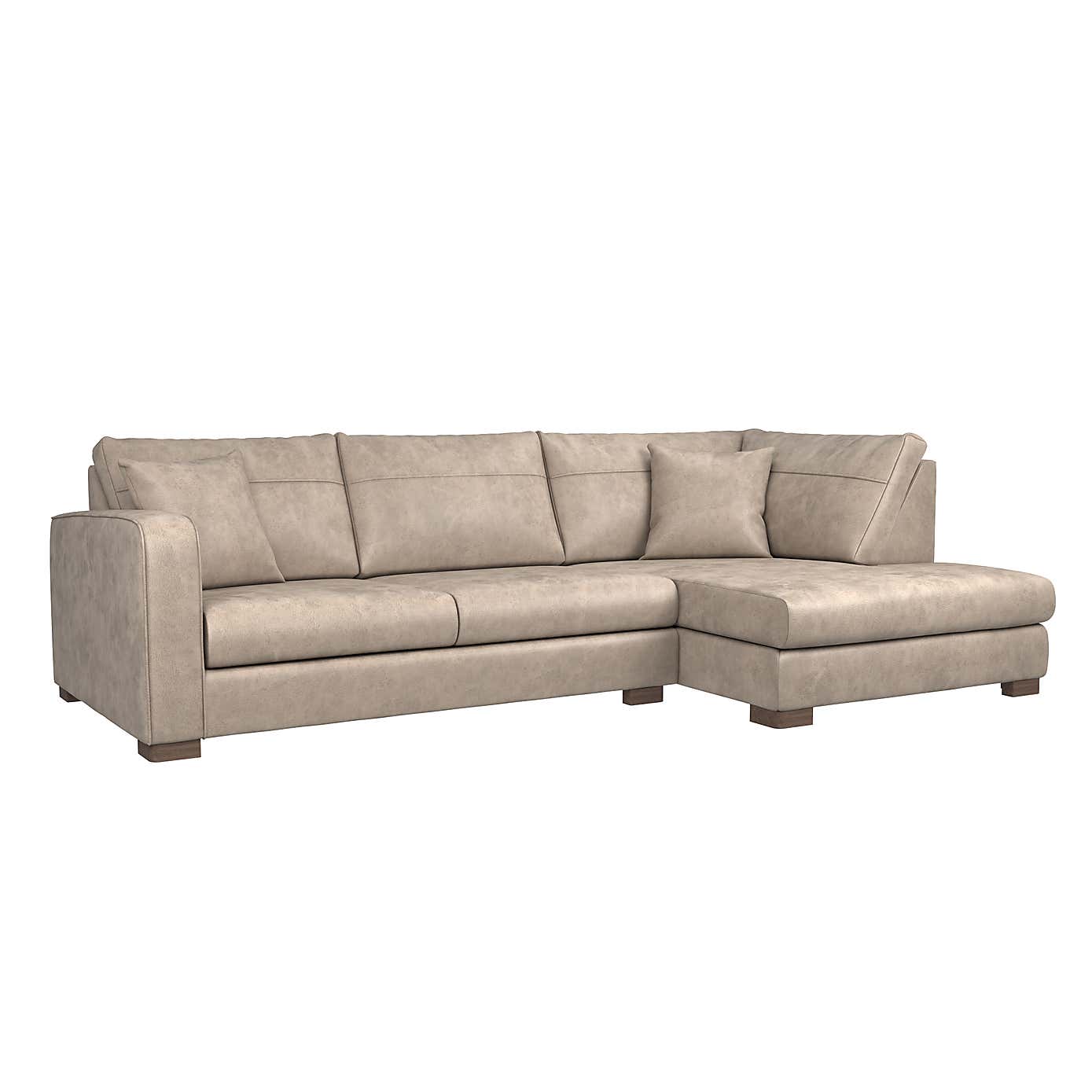 Carson Faux Leather Right Hand Corner Sofa
