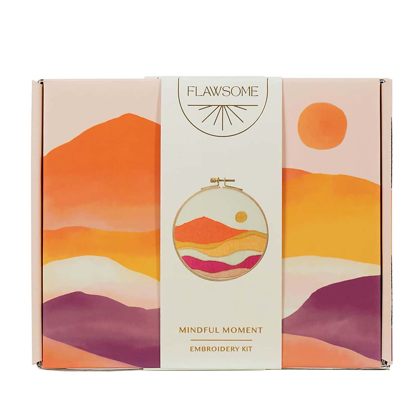 Flawsome Abstract Sunset Embroidery Kit