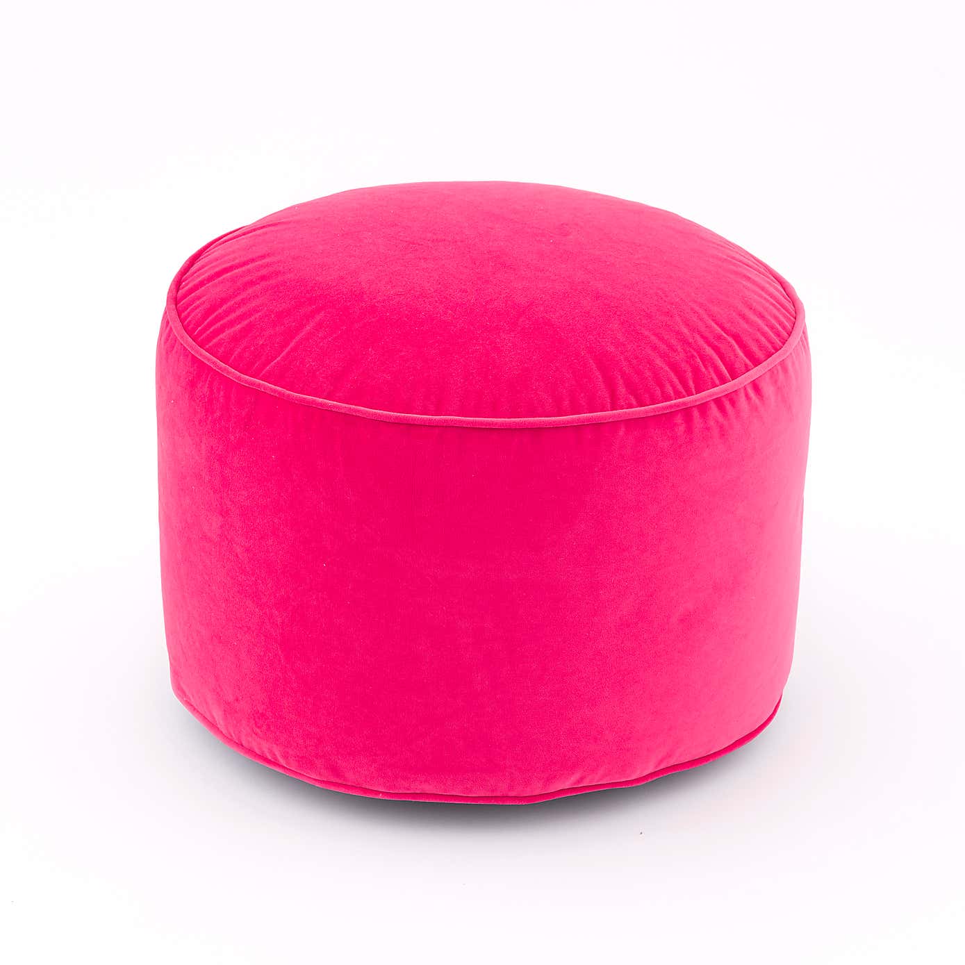 Eliza Velvet Old Gold Pouffe