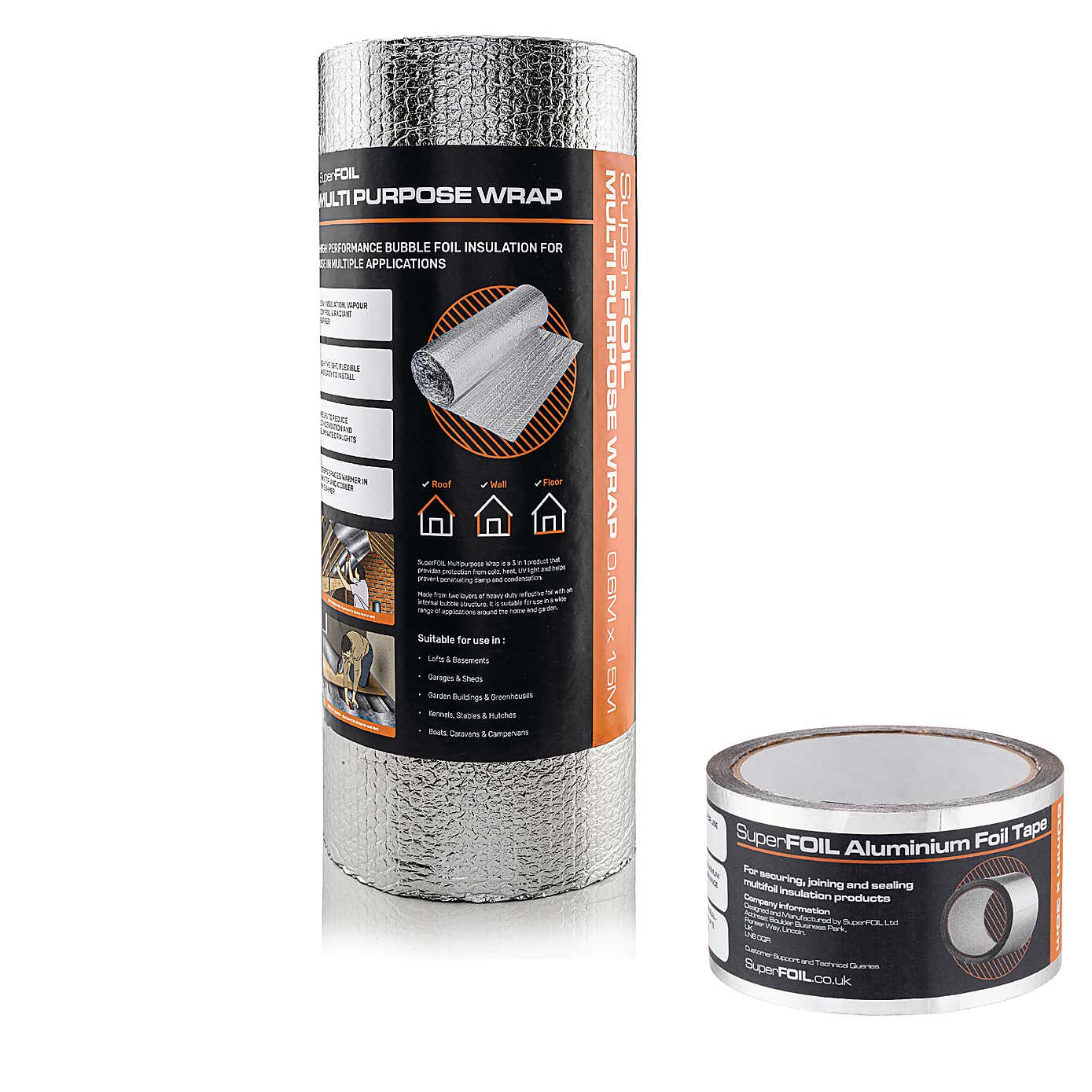 SuperFOIL Multipurpose Insulation and Foil Tape Set