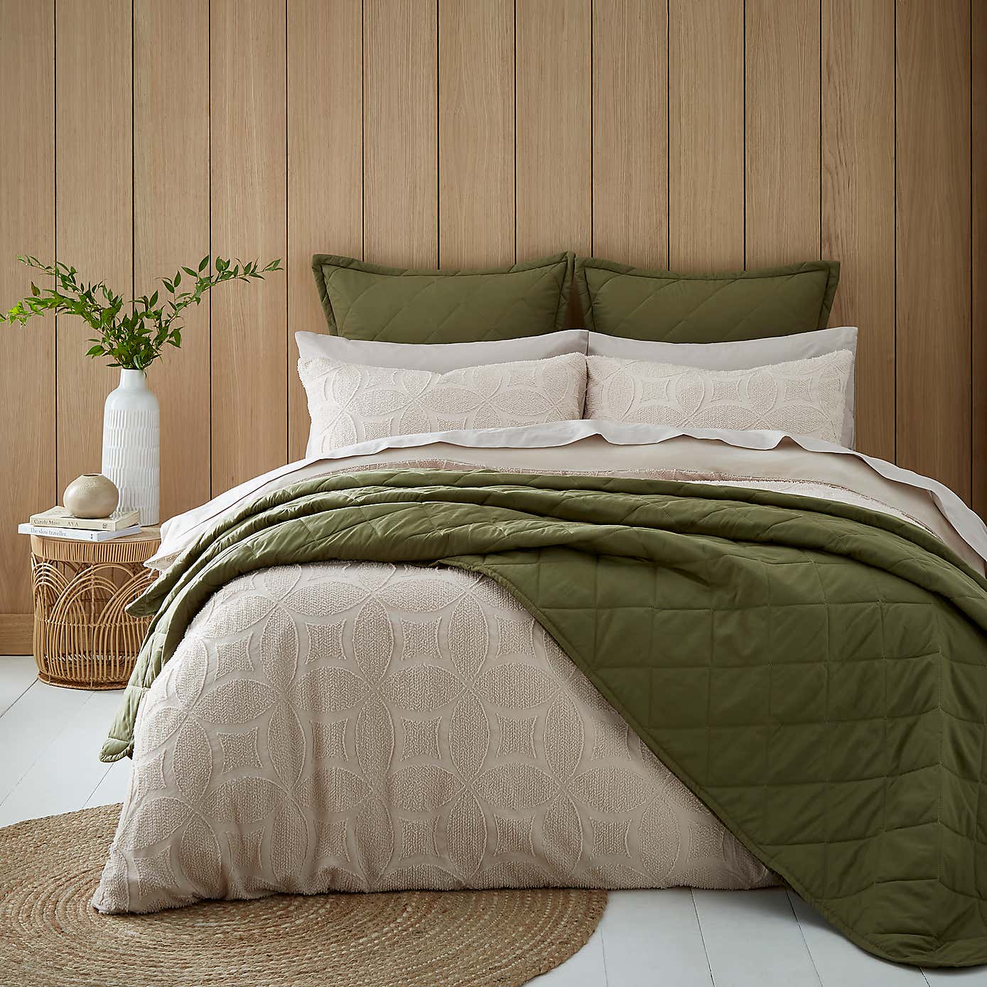 Alda Textured Duvet Cover and Pillowcase Set