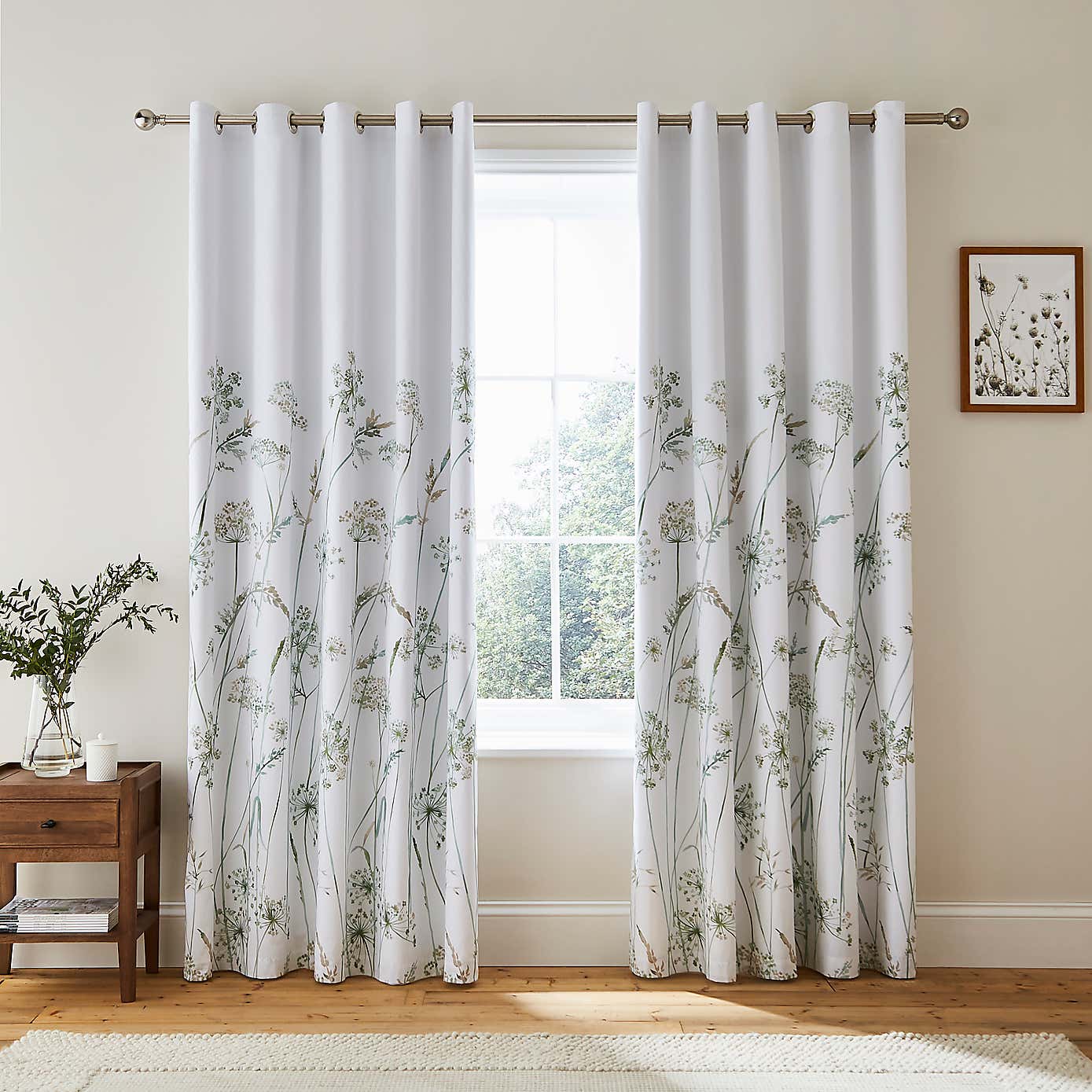 Dorma Purity Meadow Blackout Eyelet Curtains