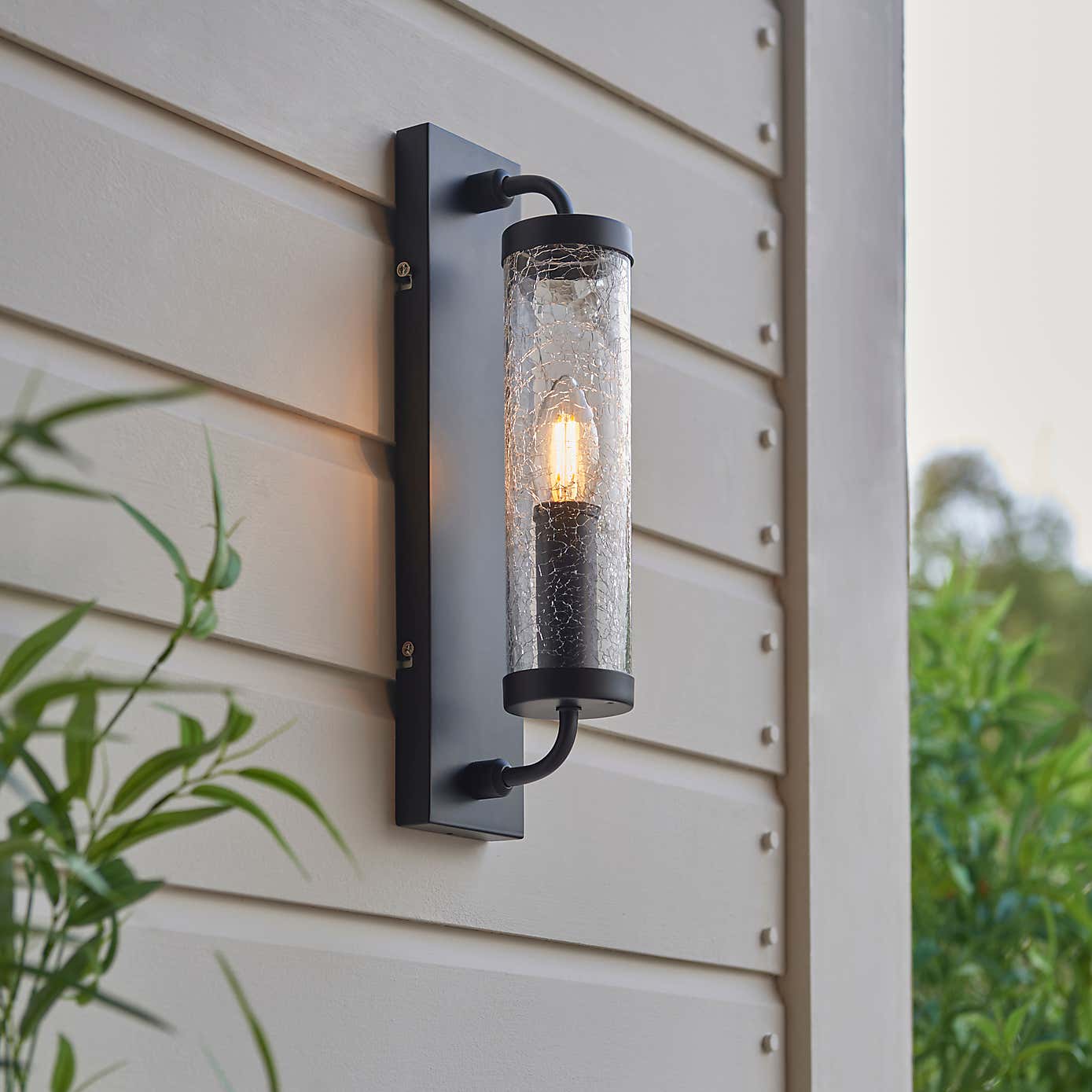 Cheriton Industrial Dimmable Indoor Outdoor Wall Light