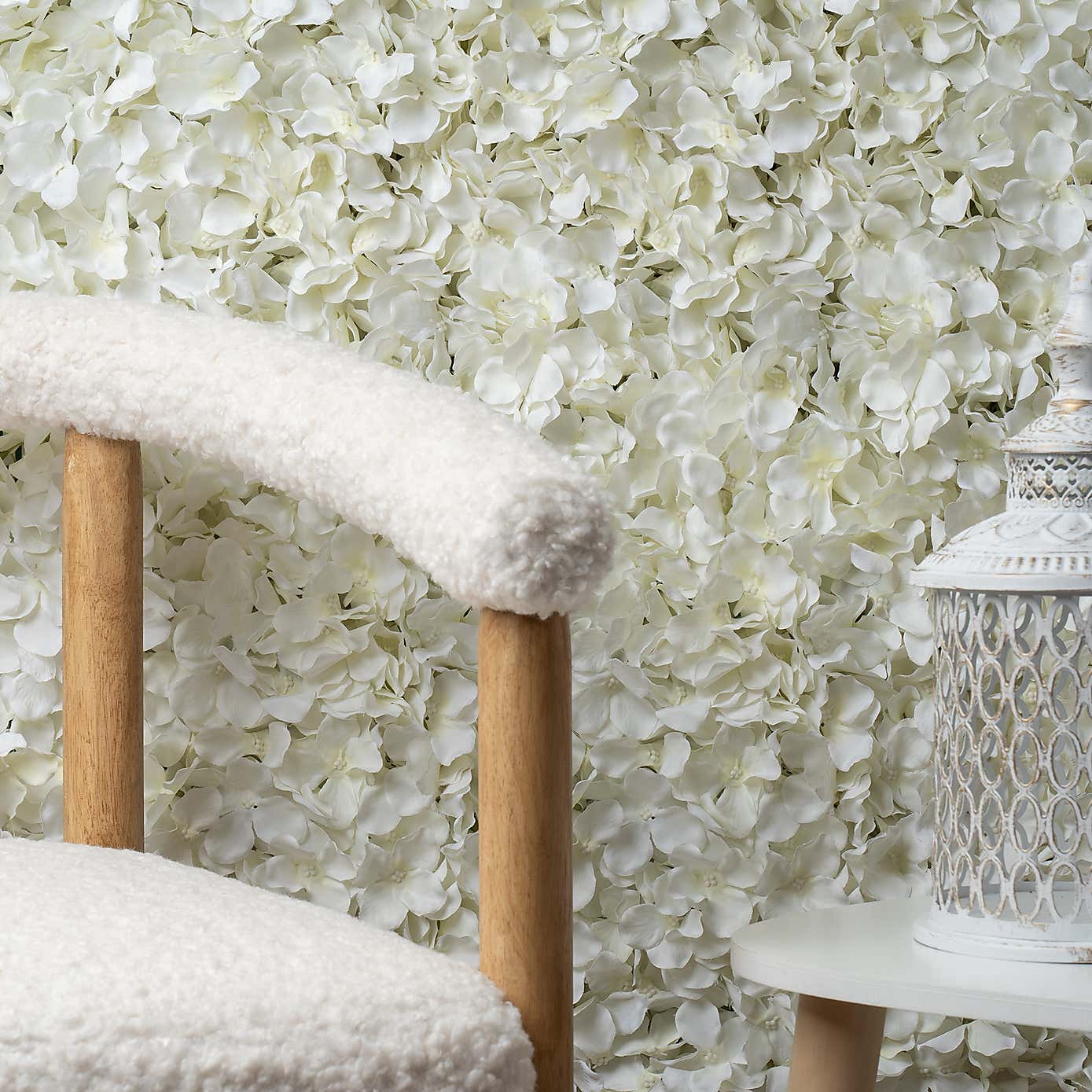 Set of 2 Artificial Hydrangea Flower Walls