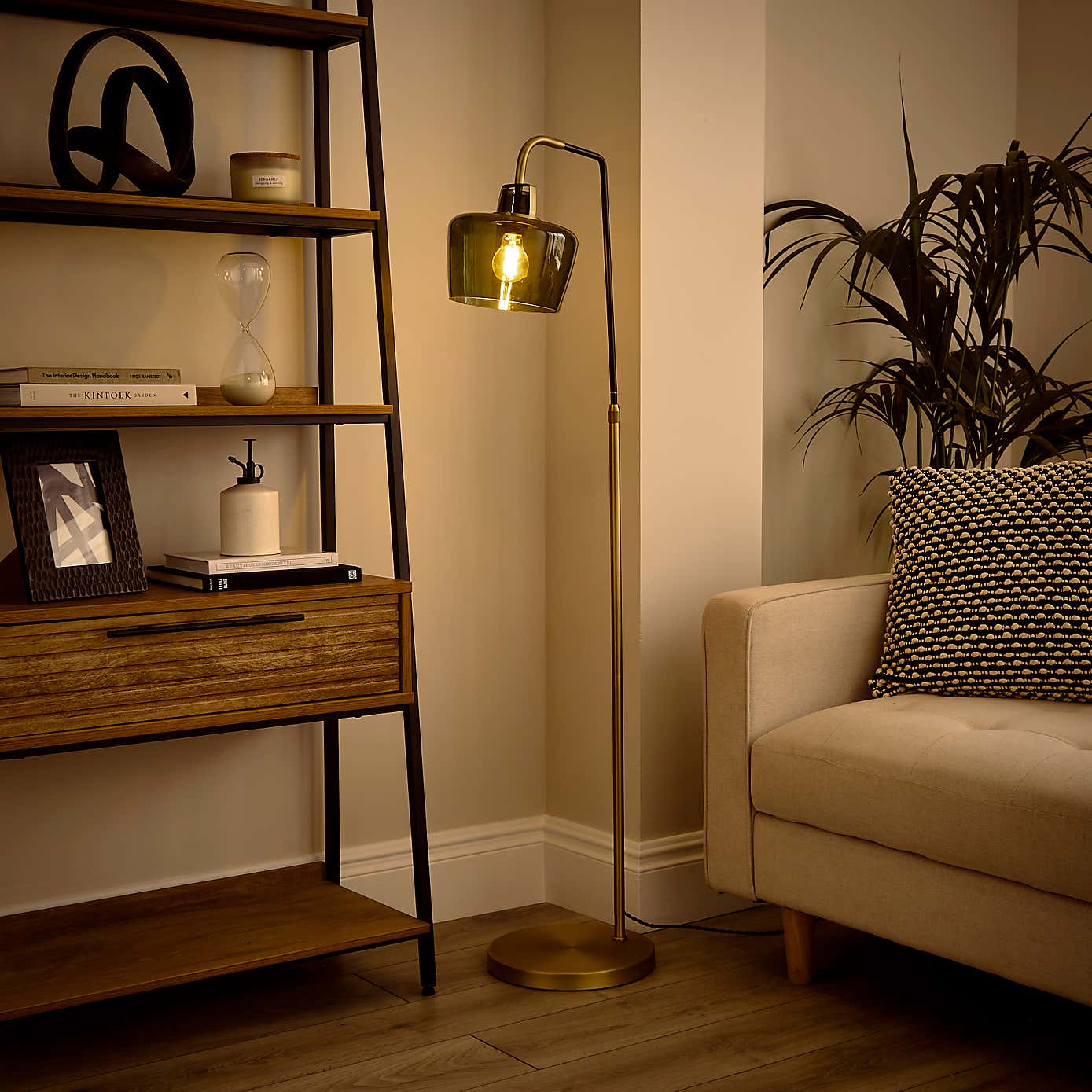 Auburn Industrial Adjustable Floor Lamp