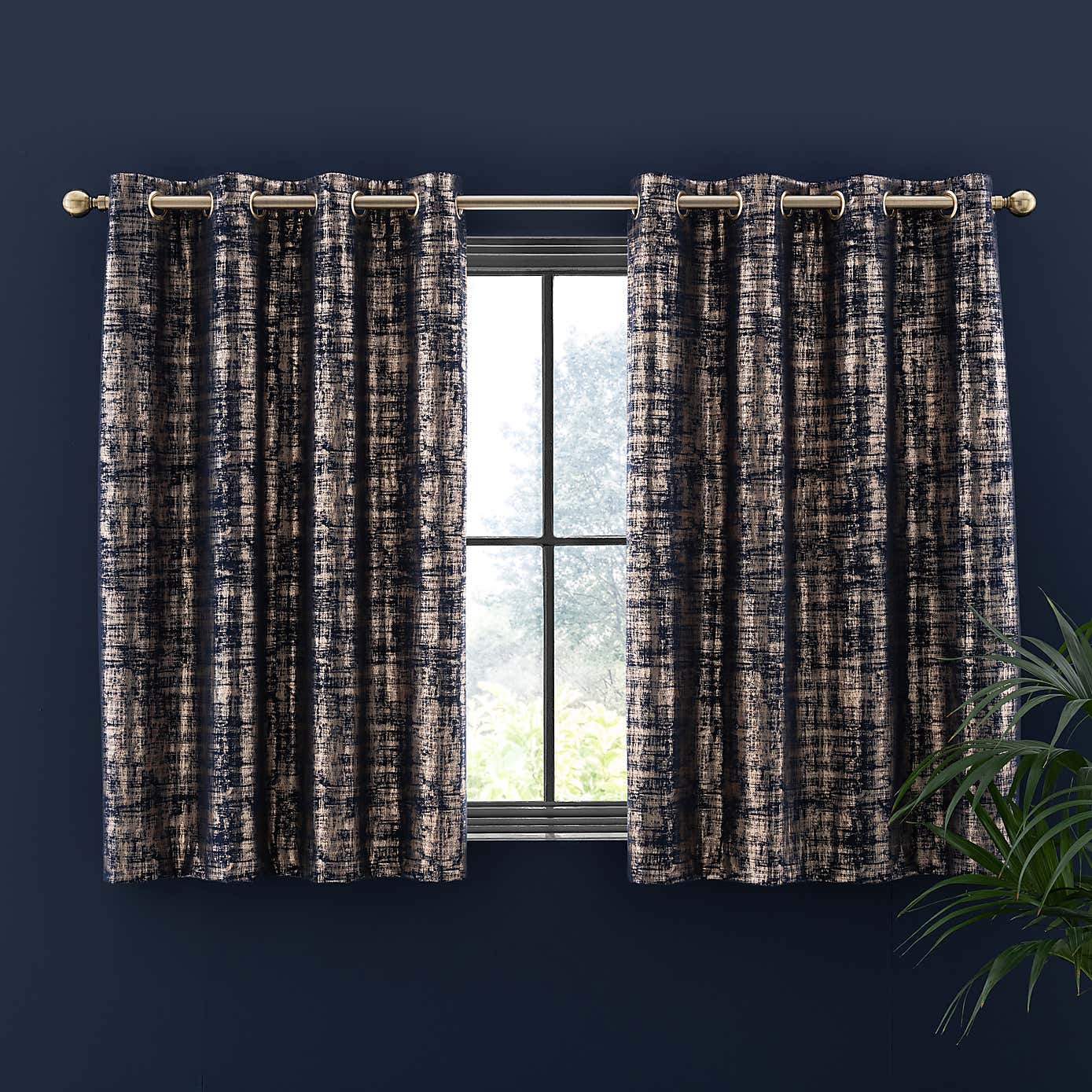 Romano Velour Eyelet Curtains