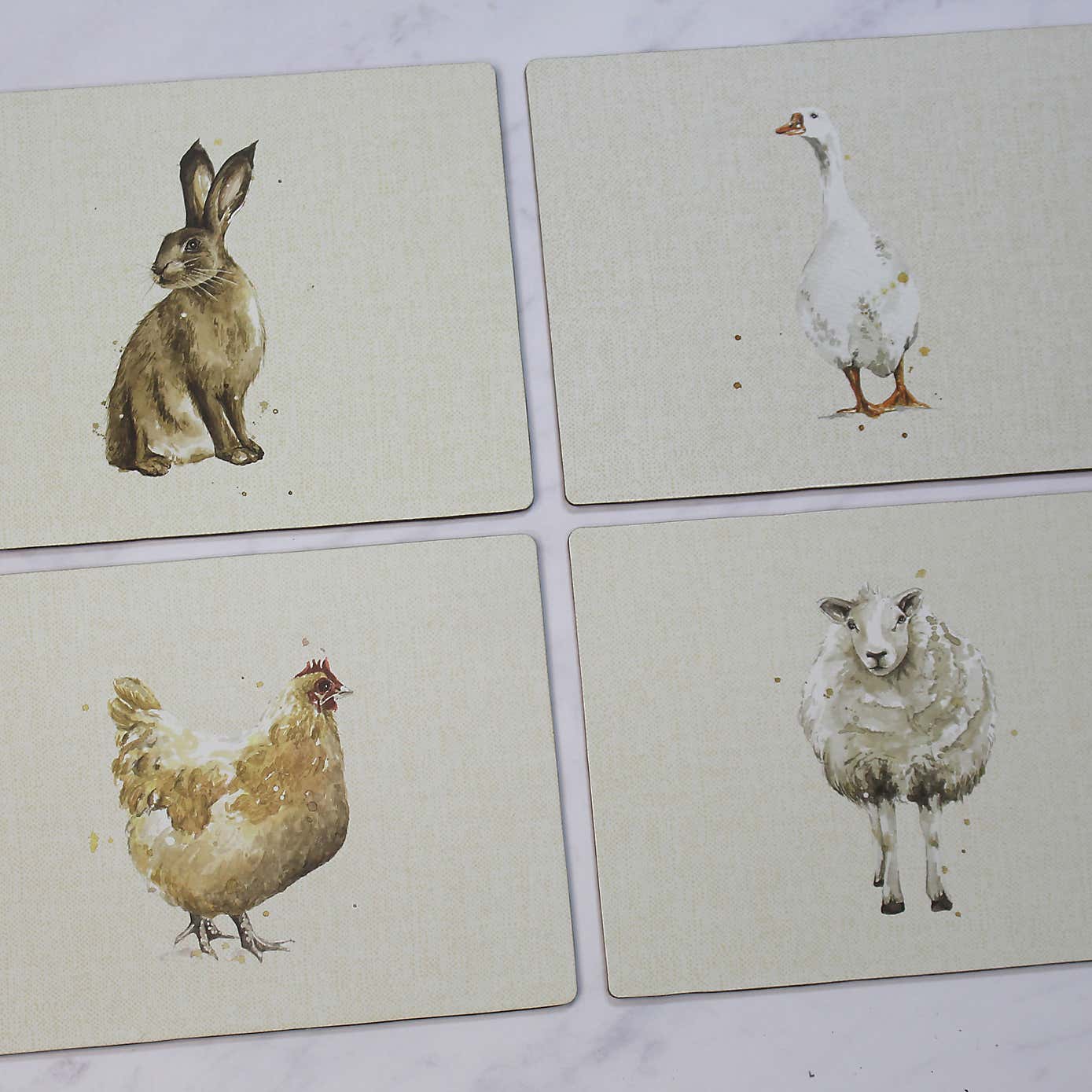 Set of 4 Homestead Cork Back Placemats