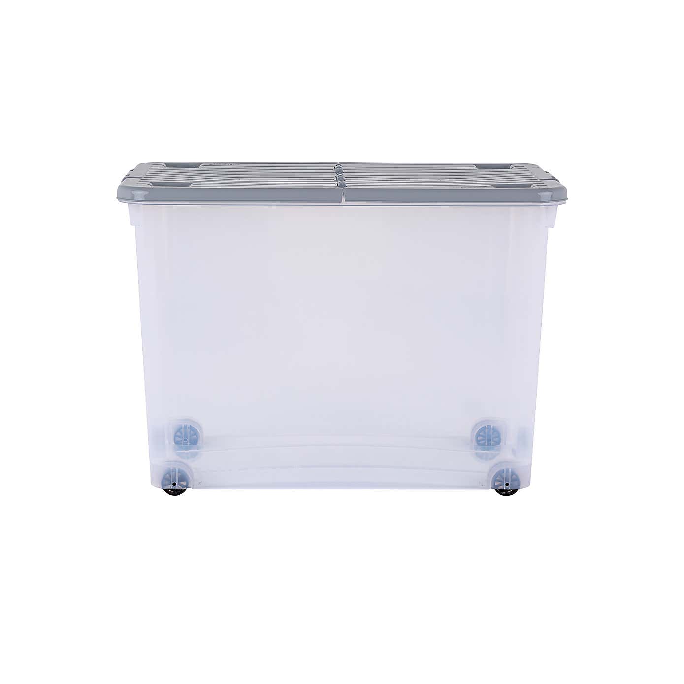 Wham Set of 2 Wheeled Boxes & Lids, 80L