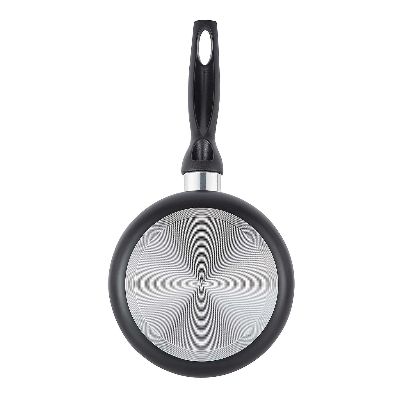 Essentials Non-Stick Aluminium Saucepan, 18cm