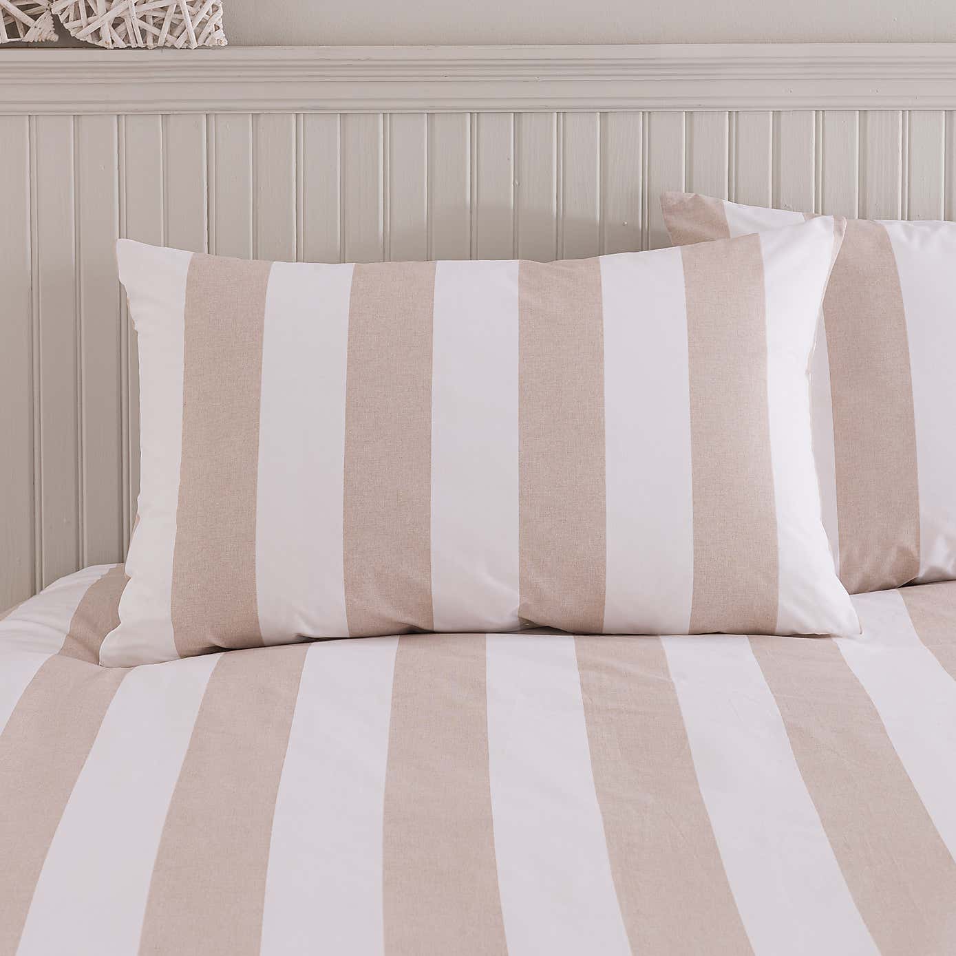 Kent Broad Stripe Cotton Duvet Cover & Pillowcase Set