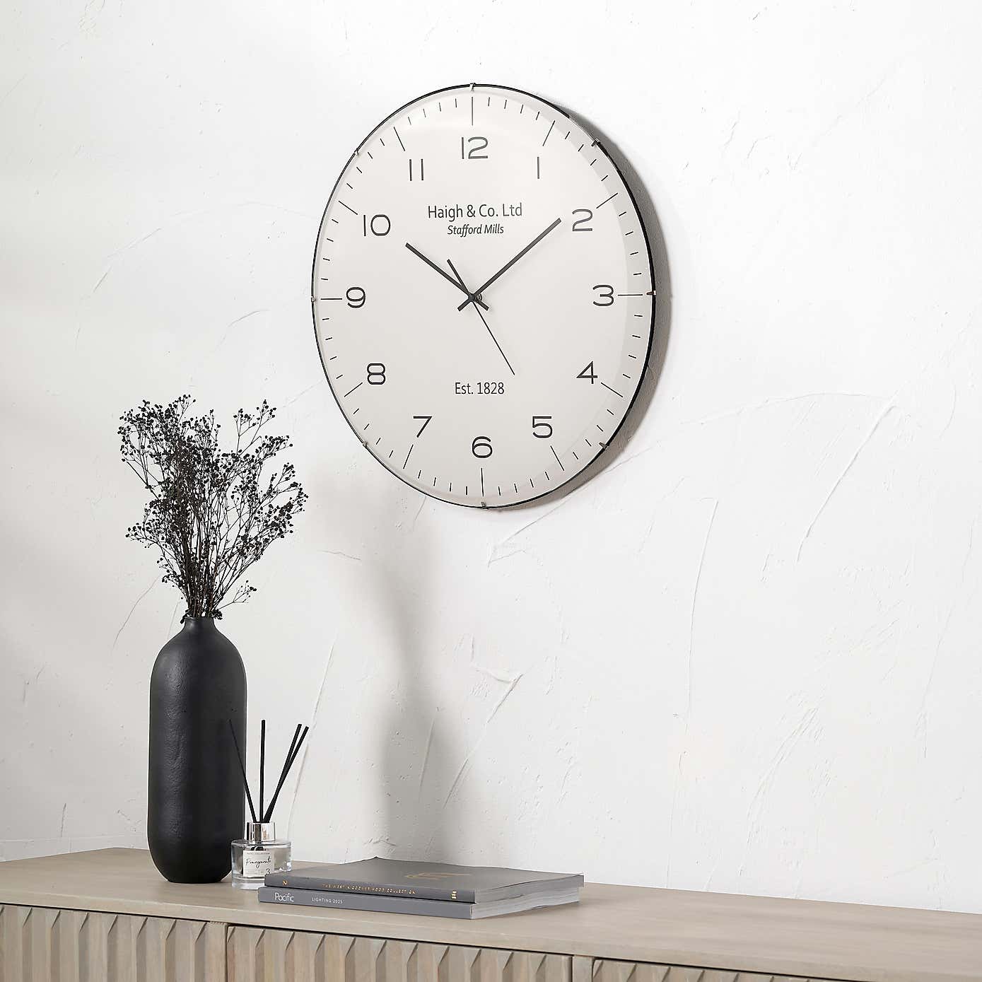 Dome Glass Wall Clock