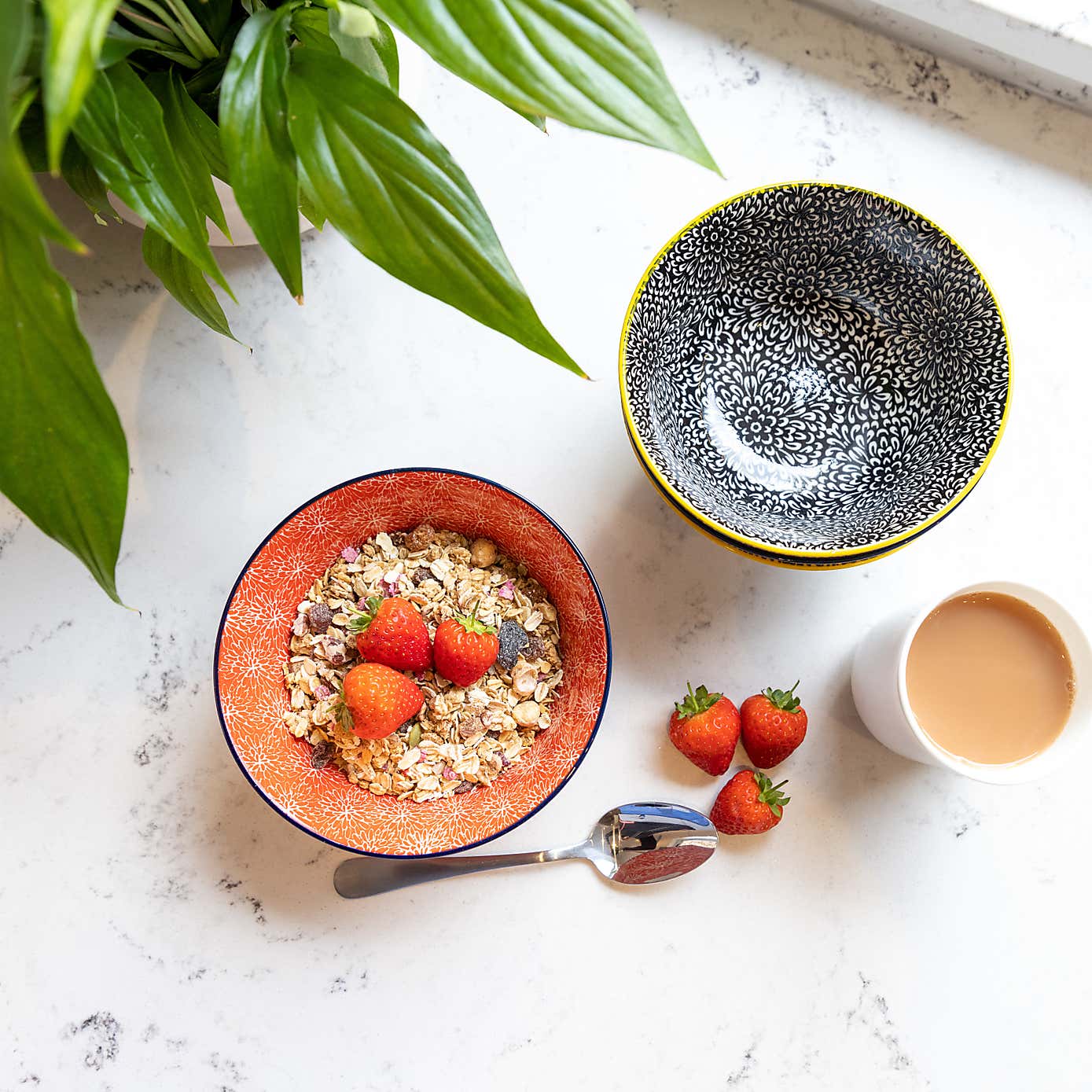Kitchencraft Set of 4 Ceramic Oriental Serving Bowls