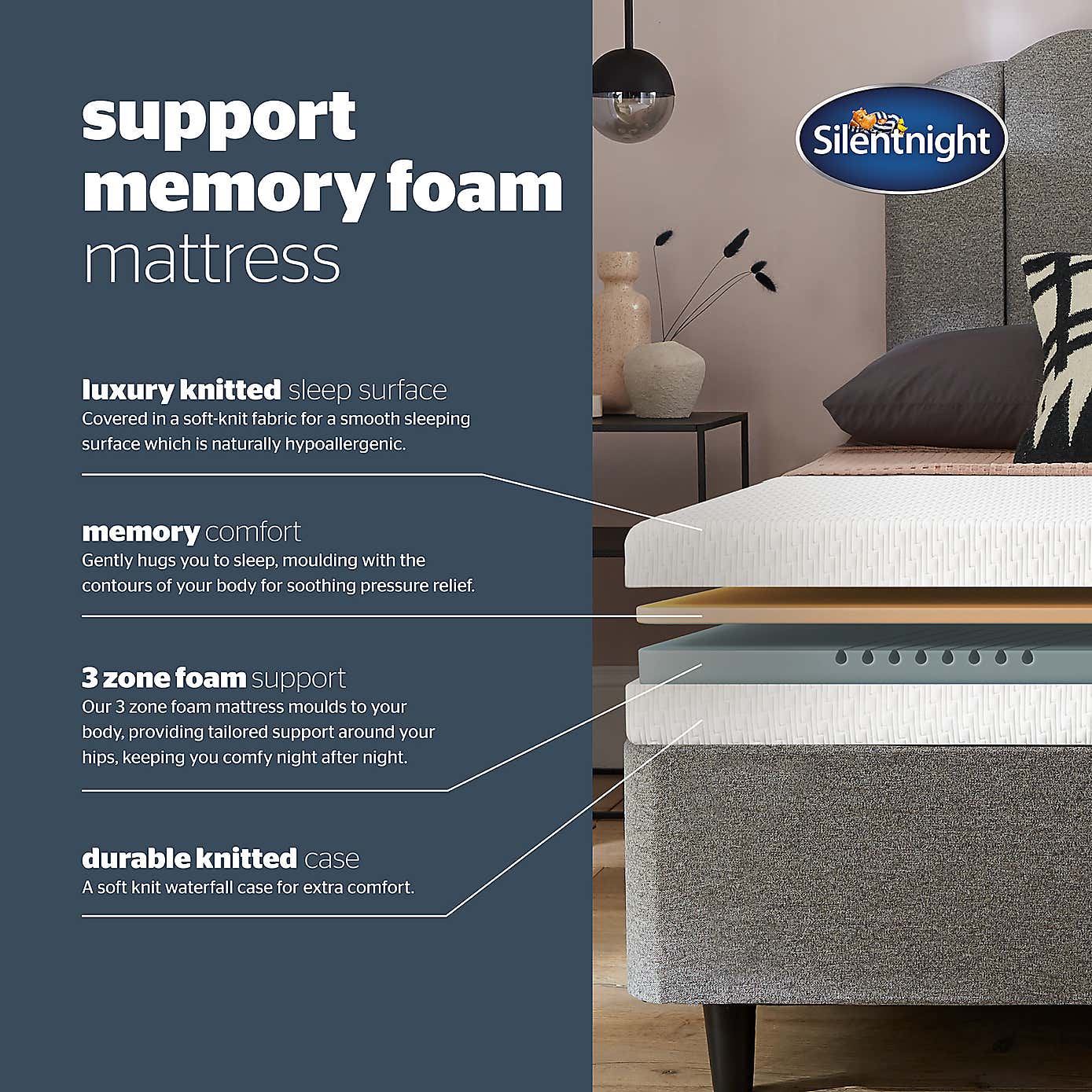 Silentnight Support Memory Foam Mattress