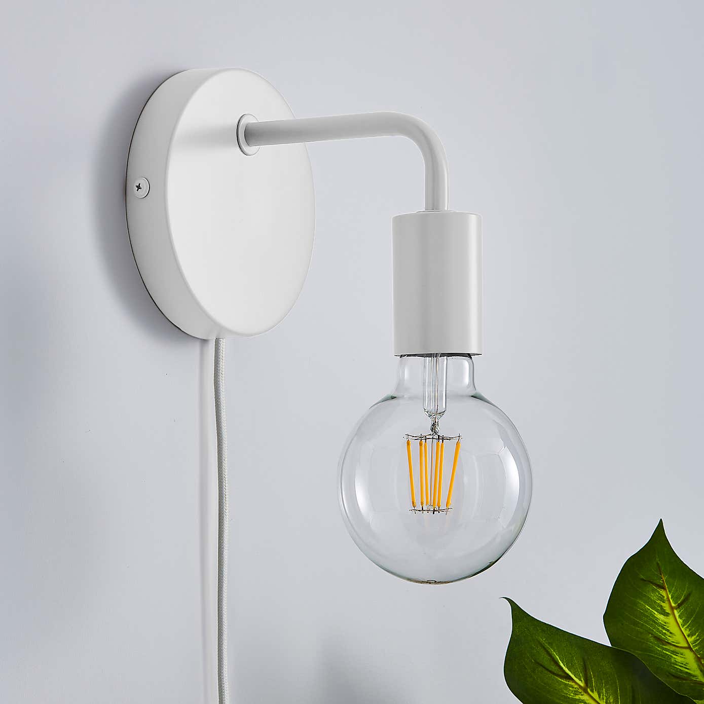 Grey Koppla Plug-in Wall Light