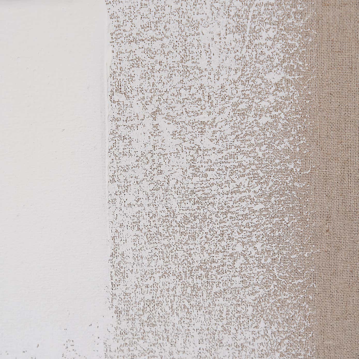 White and Natural Textured Framed Canvas