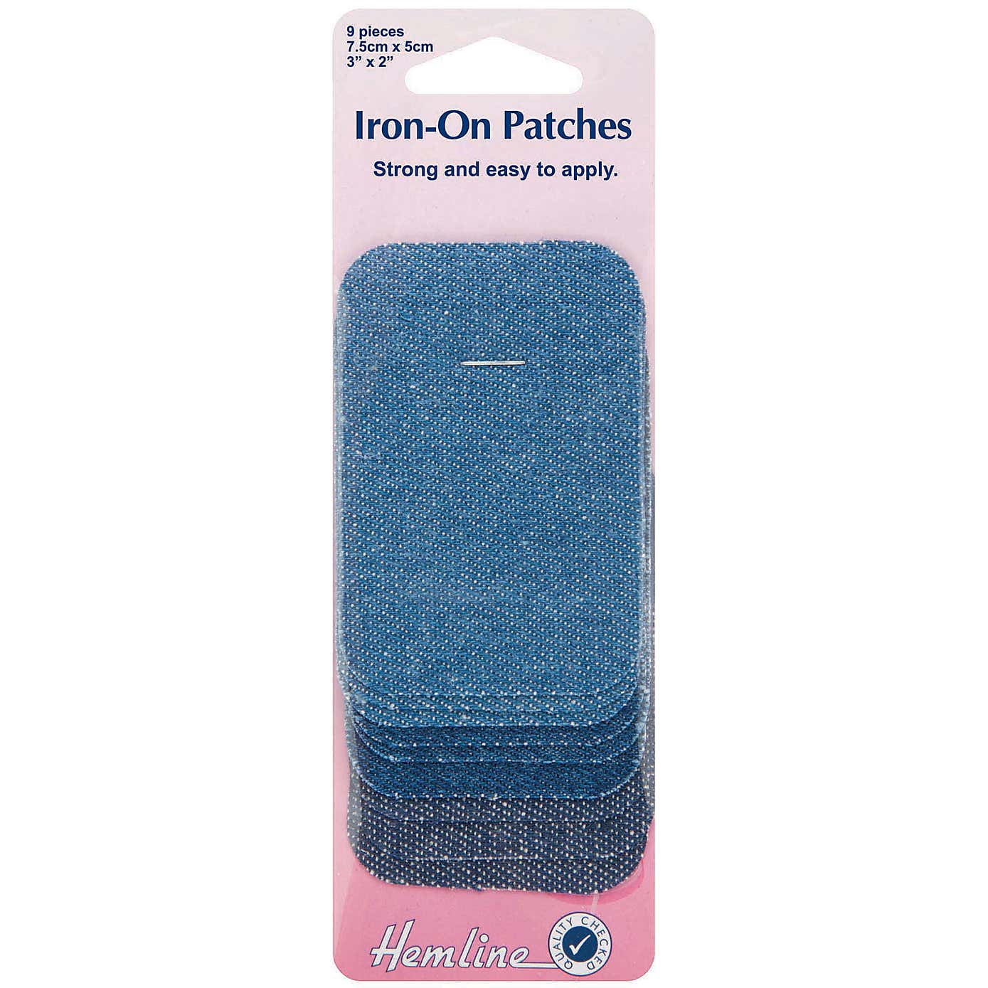 Hemline Iron-On Denim Patches