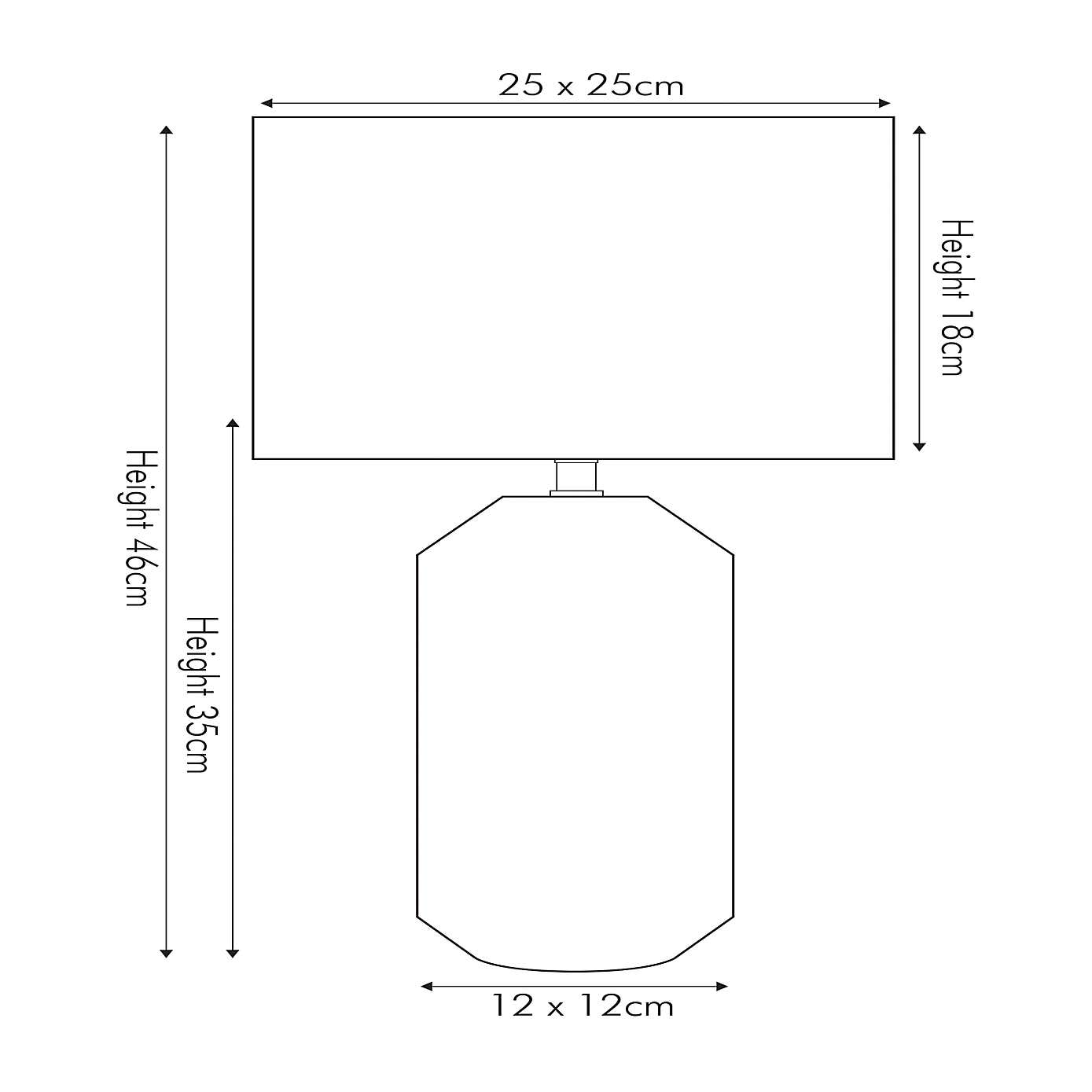 Meribel Tall Geo Textured Ceramic Table Lamp