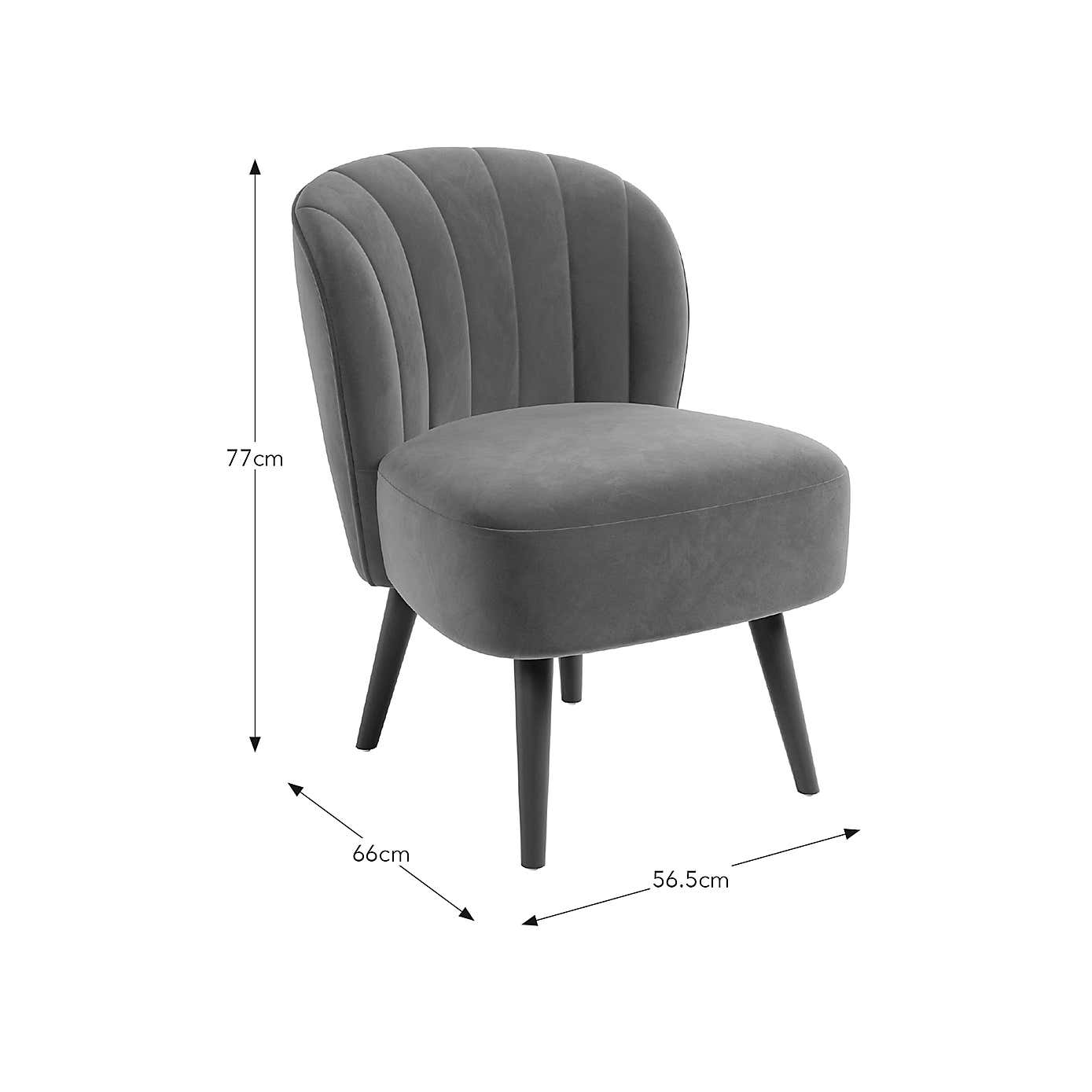 Colette Velvet Accent Chair