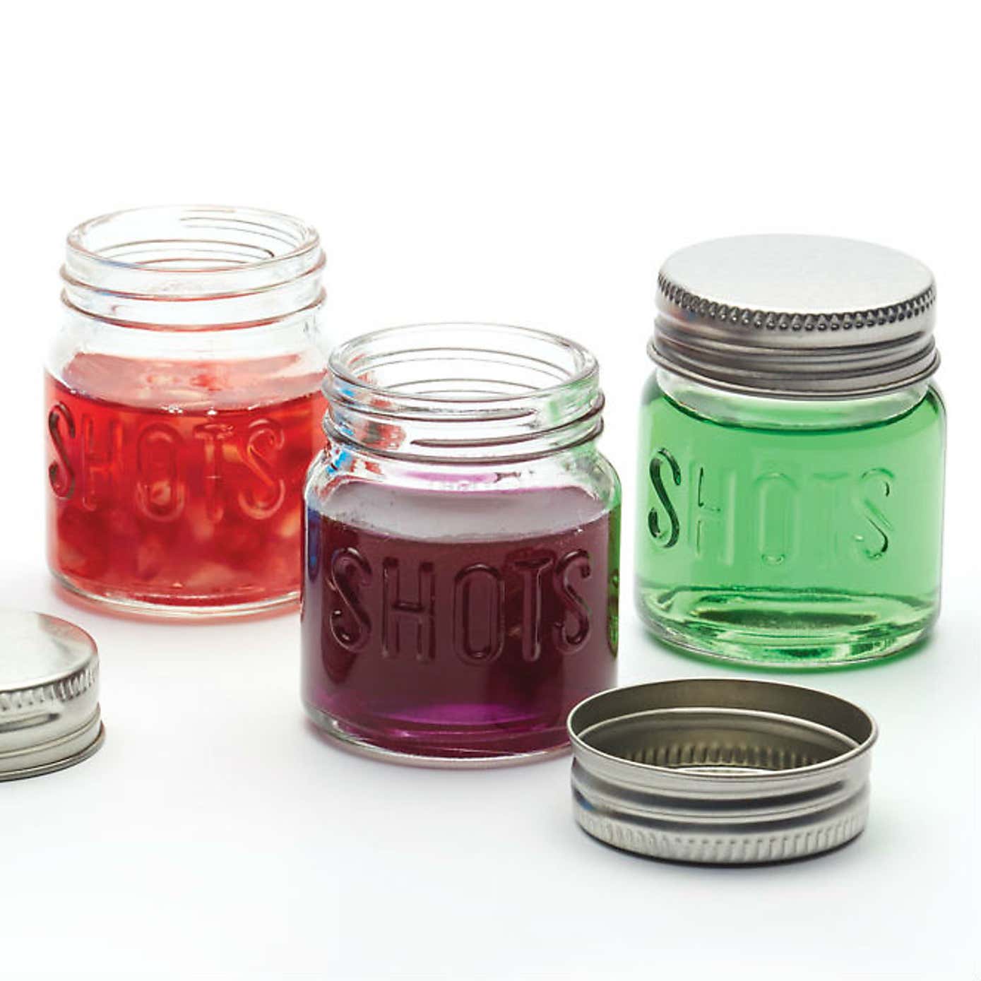 BarCraft Set of 6 Mini Drinks Jars
