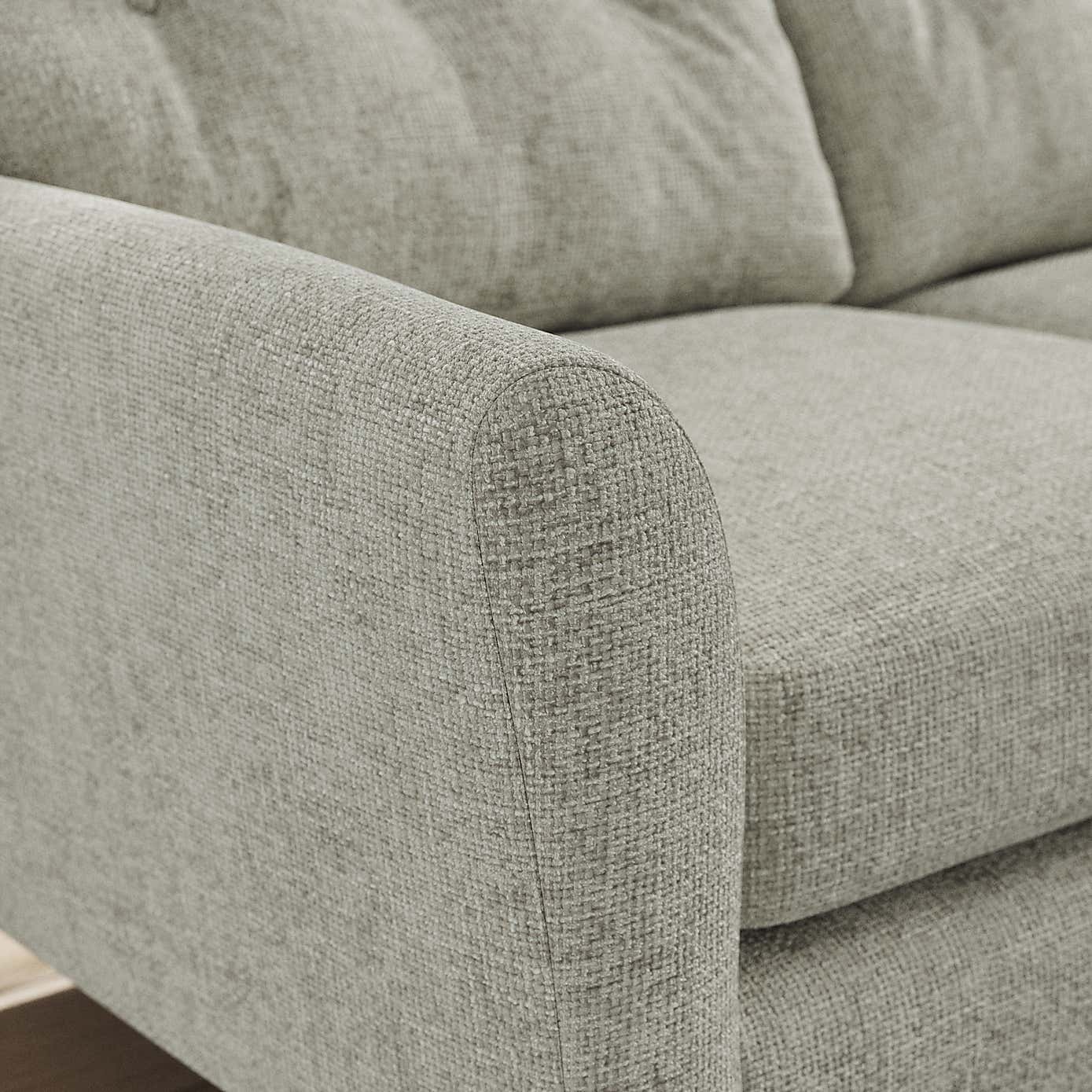 Sven Chunky Chenille Large Corner Chaise Sofa