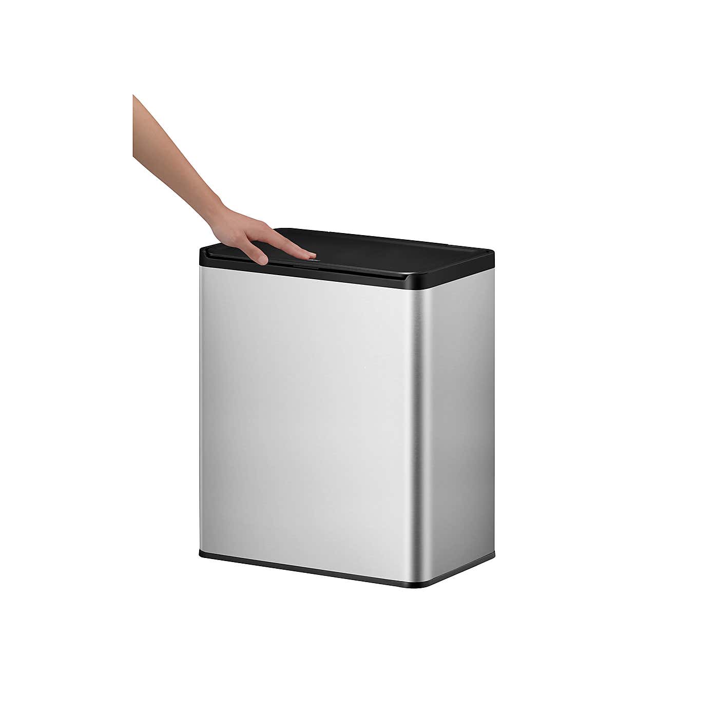 EKO Essential 20/20L Stainless Steel Touch Recycling Bin