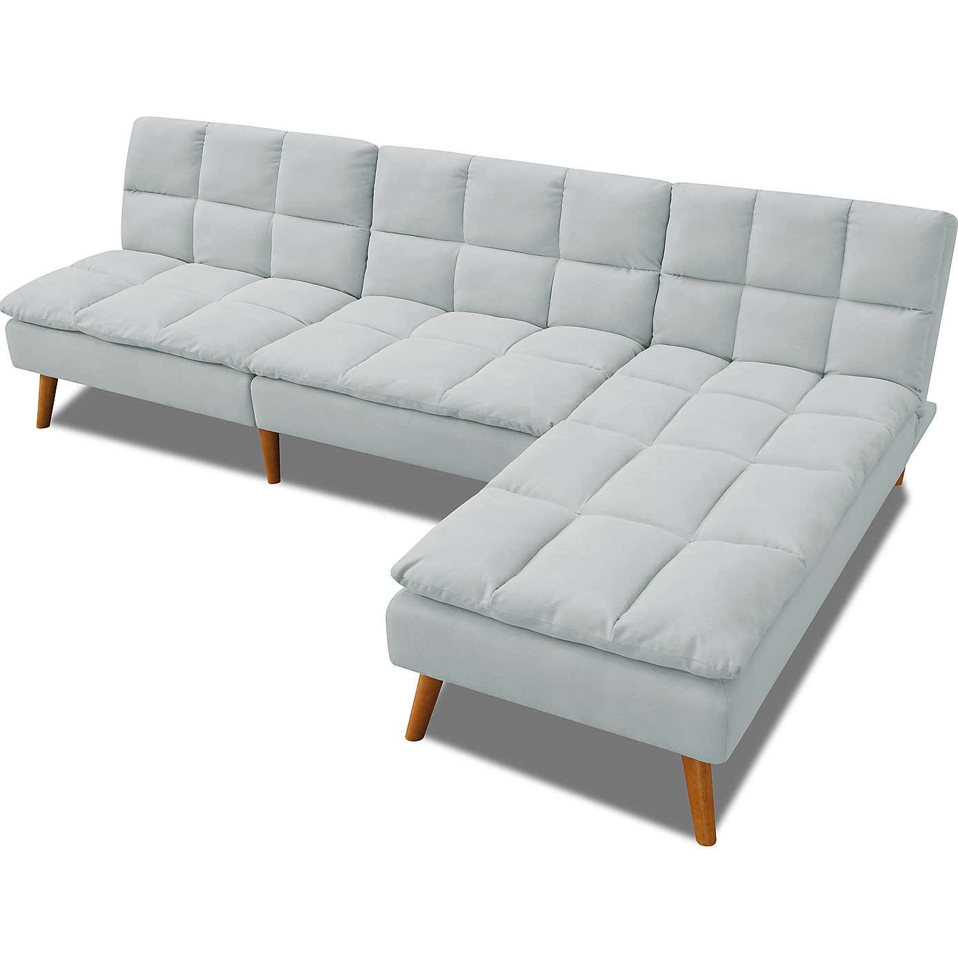 Cloud Fabric Corner Double Sofa Bed