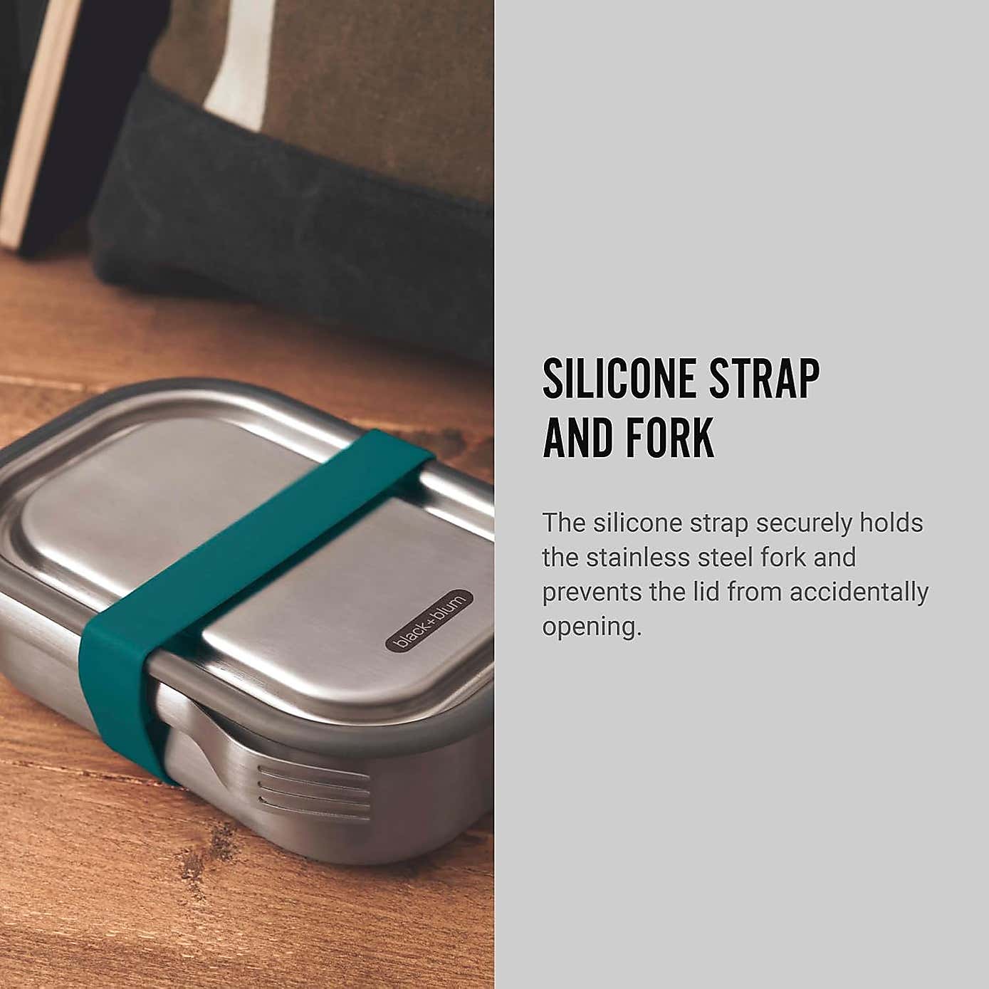 Black and Blum Stainless Steel Lunch Box