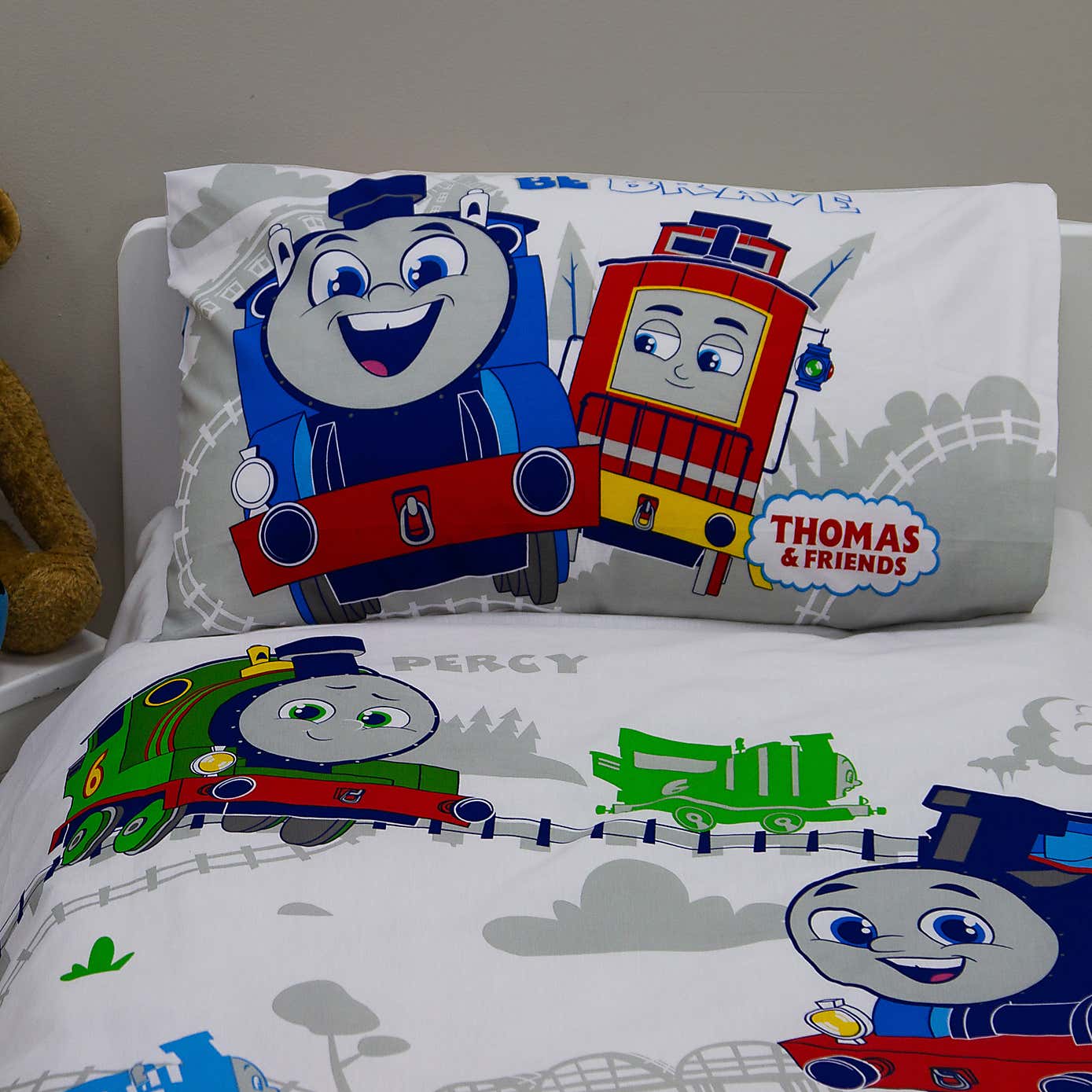 Thomas All Aboard Toddler Duvet Cover and Pillowcase Set