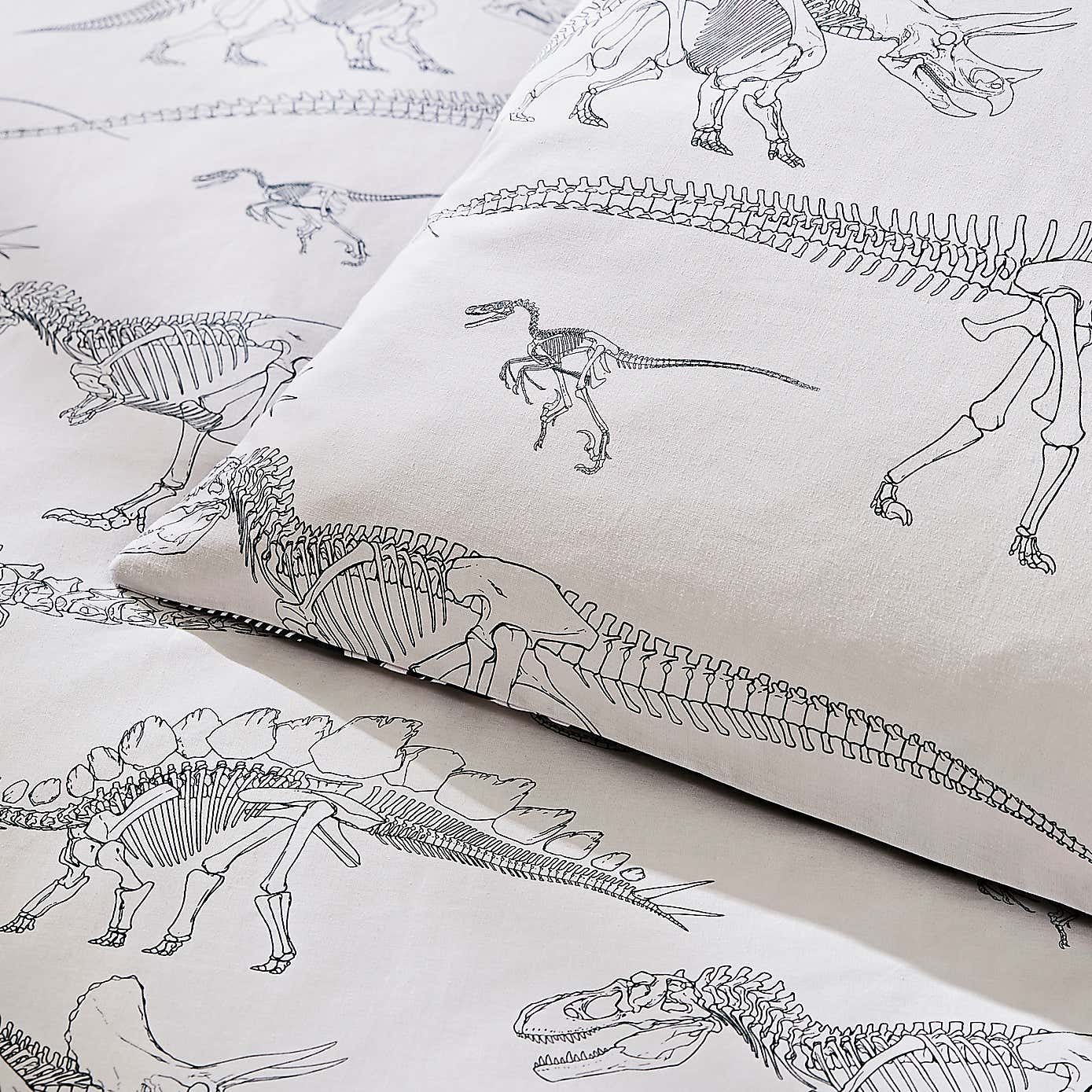 Fossil Forager 100% Cotton Duvet Cover and Pillowcase Set