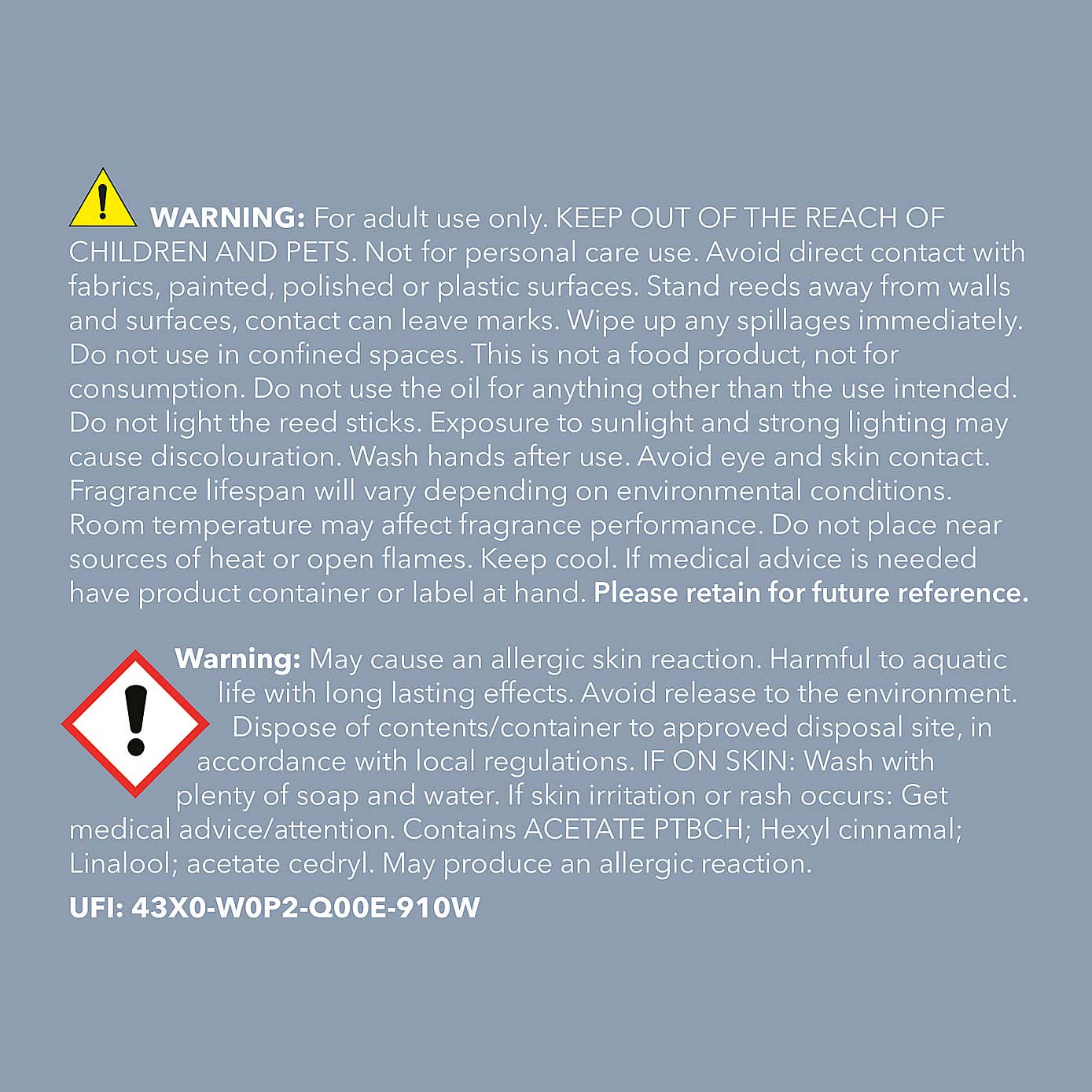 Greenfinch Cedar, Patchouli & Vetiver Diffuser