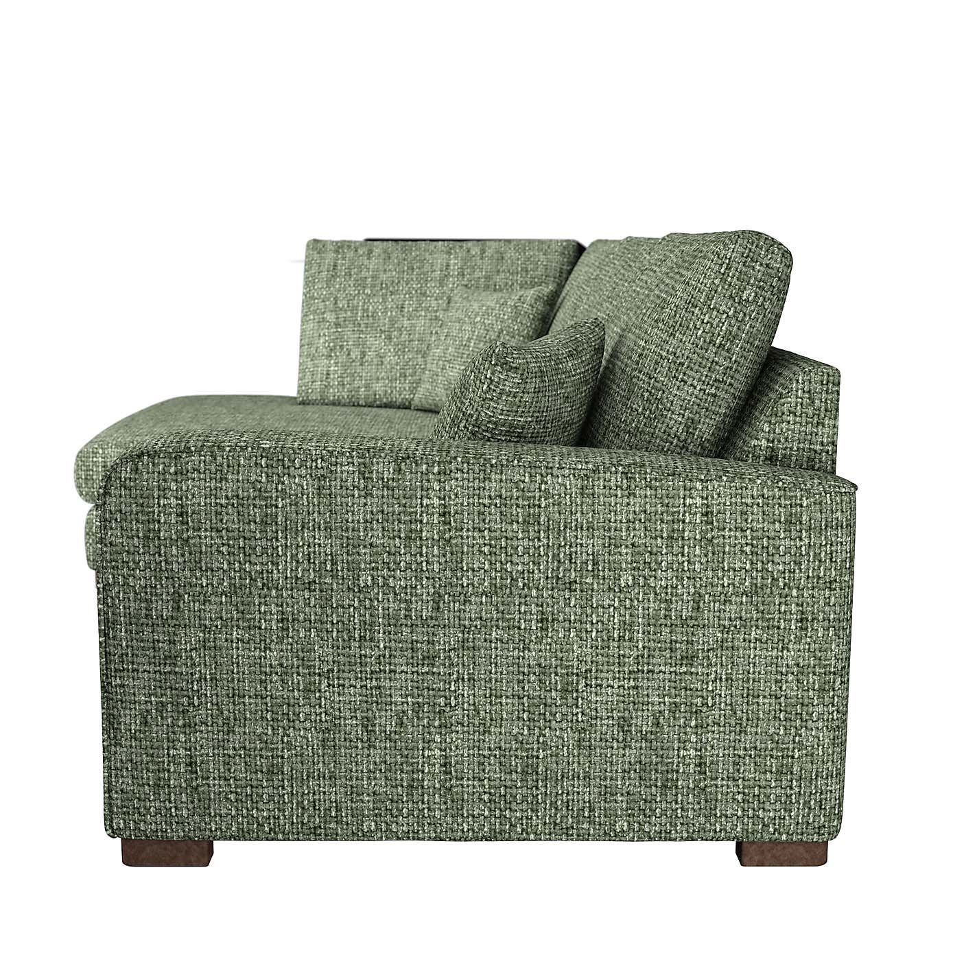 Carson Chunky Chenille Right Hand Corner Sofa