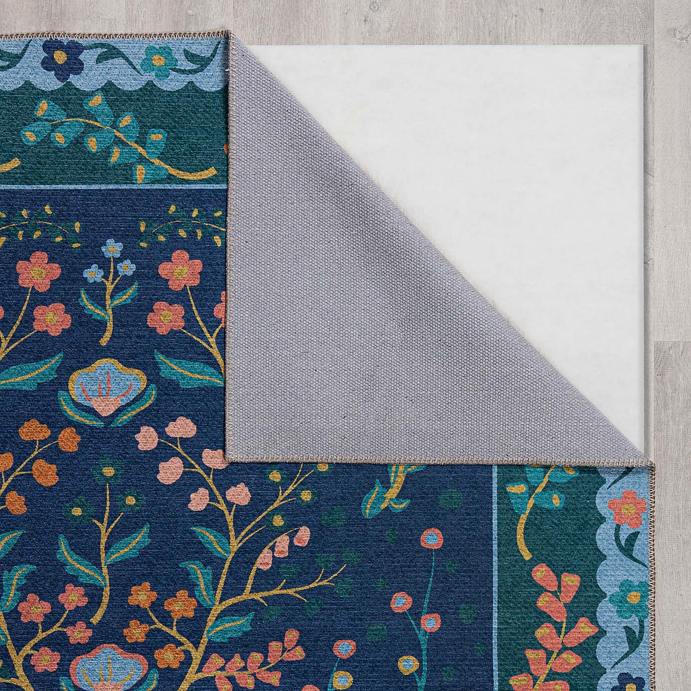 PractiRug Sabrina Floral Washable Rug