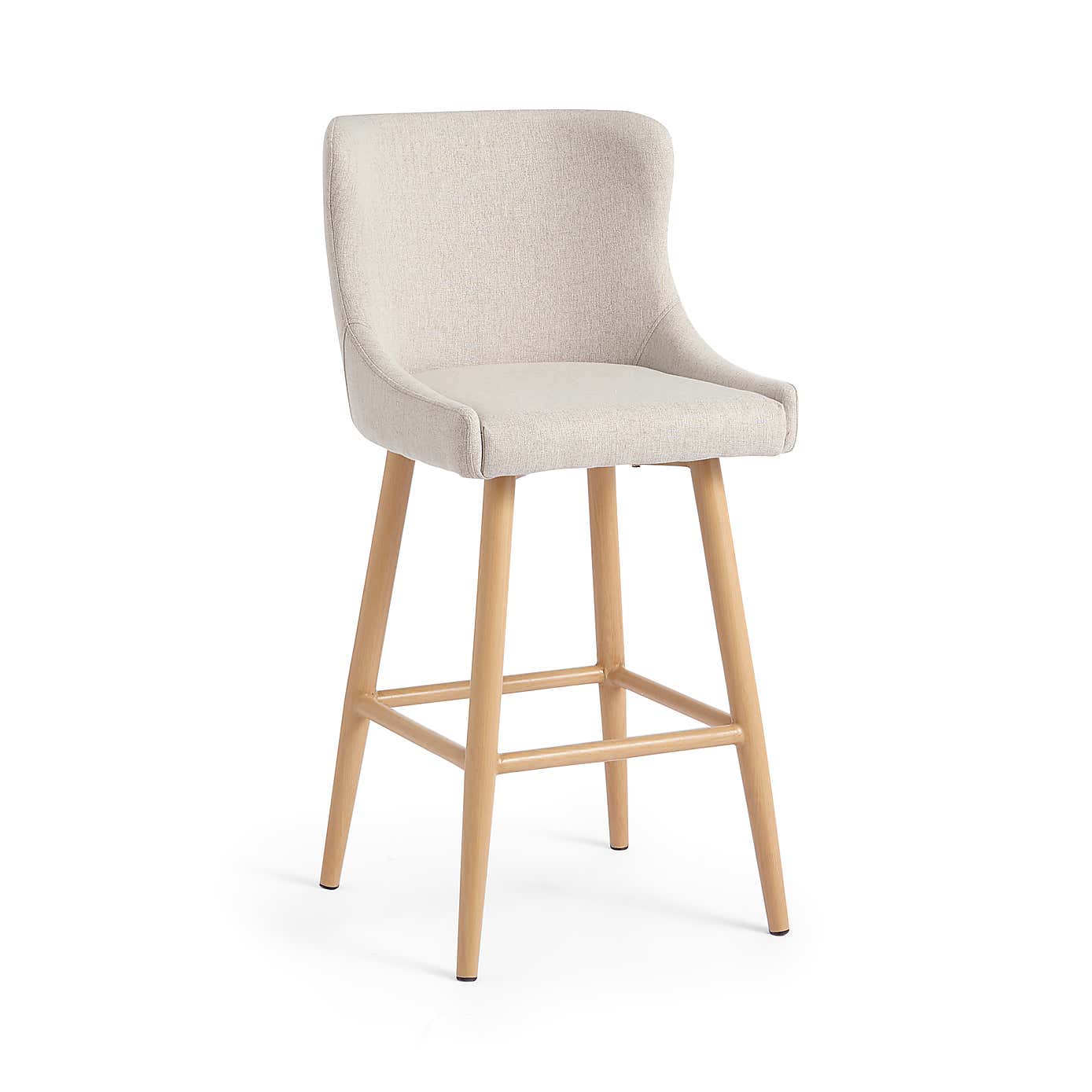 Montreal Bar Stool, Natural Fabric