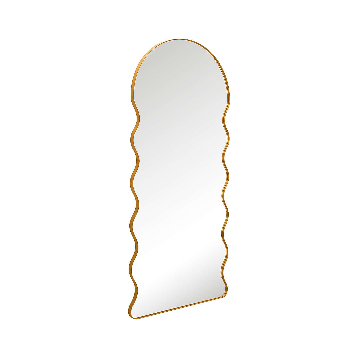 The Fluctus Dome Arch Topped Wavy Wall Mirror